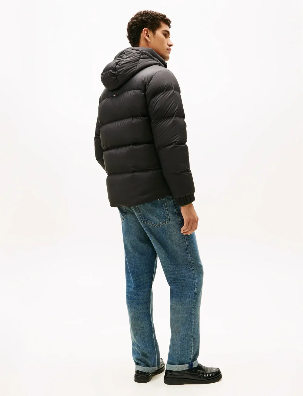 Tommy Hilfiger - MIX DOWN HOODED PUFFER - winterjacken - black - 4