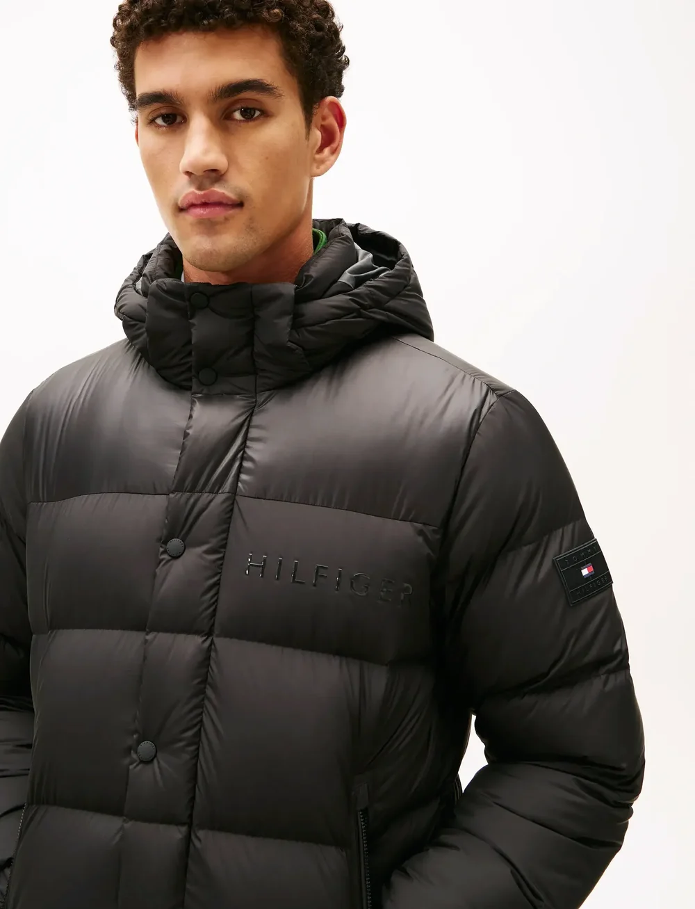Tommy Hilfiger - MIX DOWN HOODED PUFFER - winterjacken - black - 5
