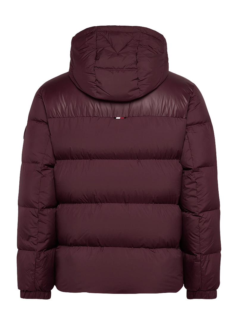Tommy Hilfiger - MIX DOWN HOODED PUFFER - gefütterte jacken - deep burgundy - 2