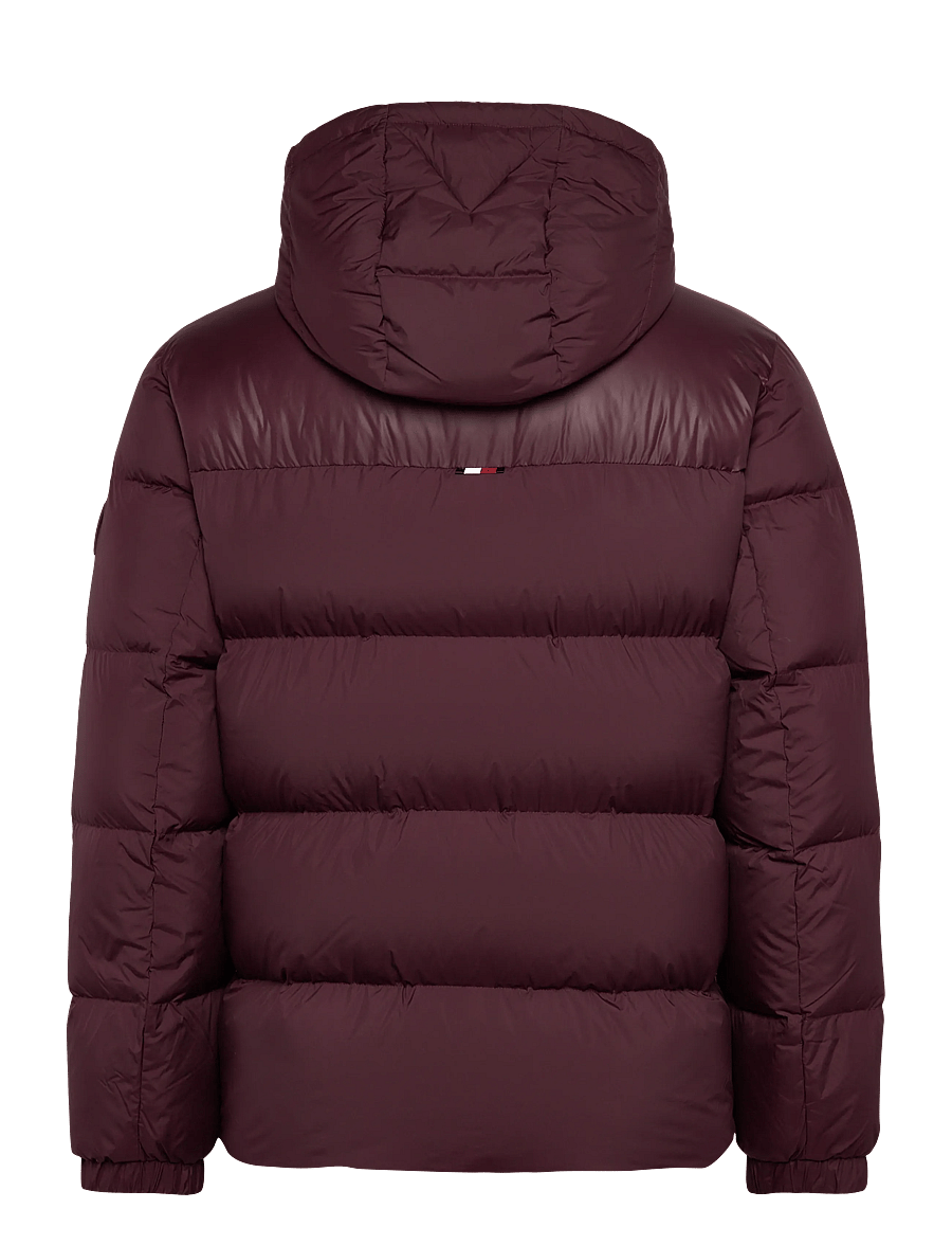 Tommy Hilfiger - MIX DOWN HOODED PUFFER - gefütterte jacken - deep burgundy - 2
