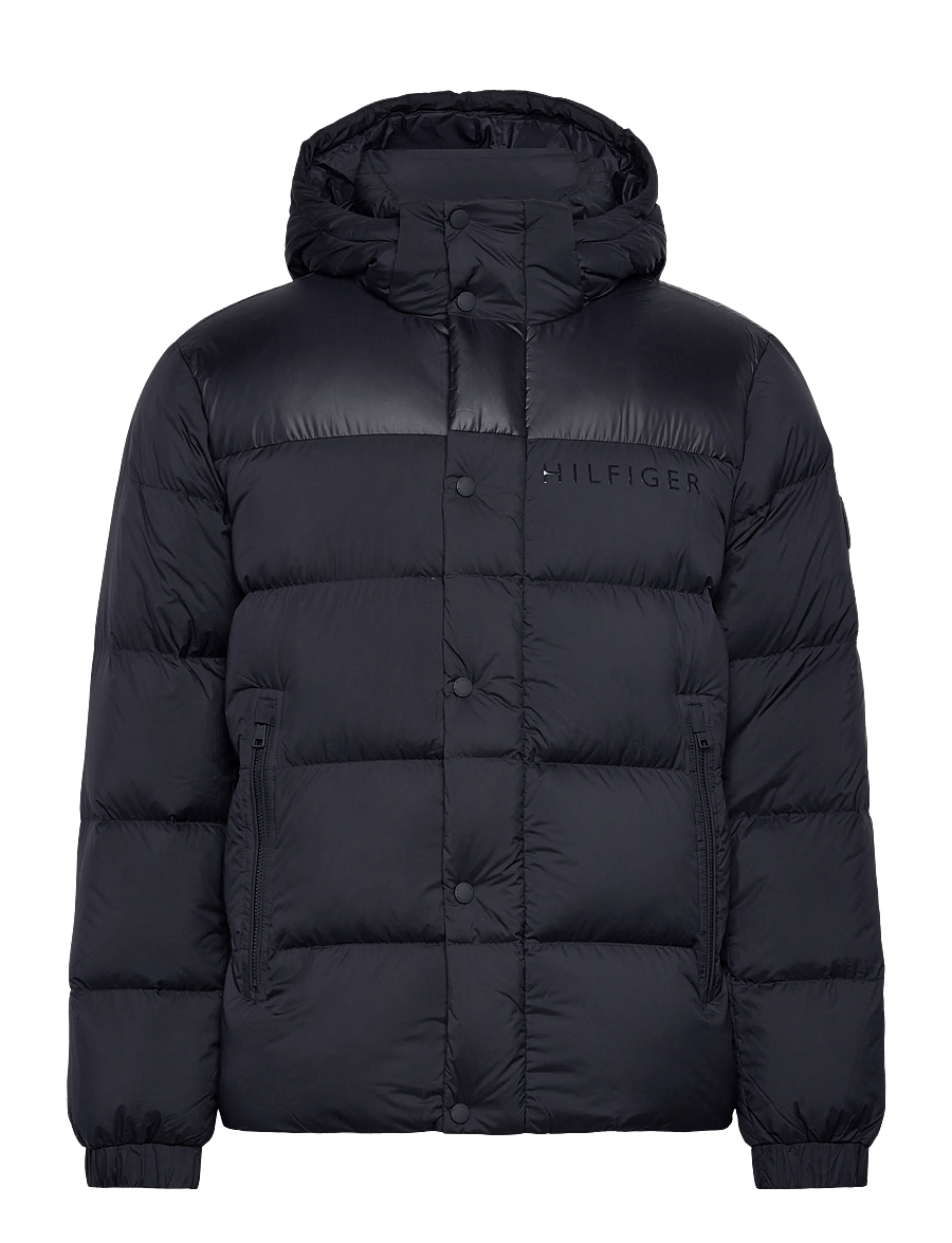 Tommy Hilfiger - MIX DOWN HOODED PUFFER - gefütterte jacken - desert sky - 1