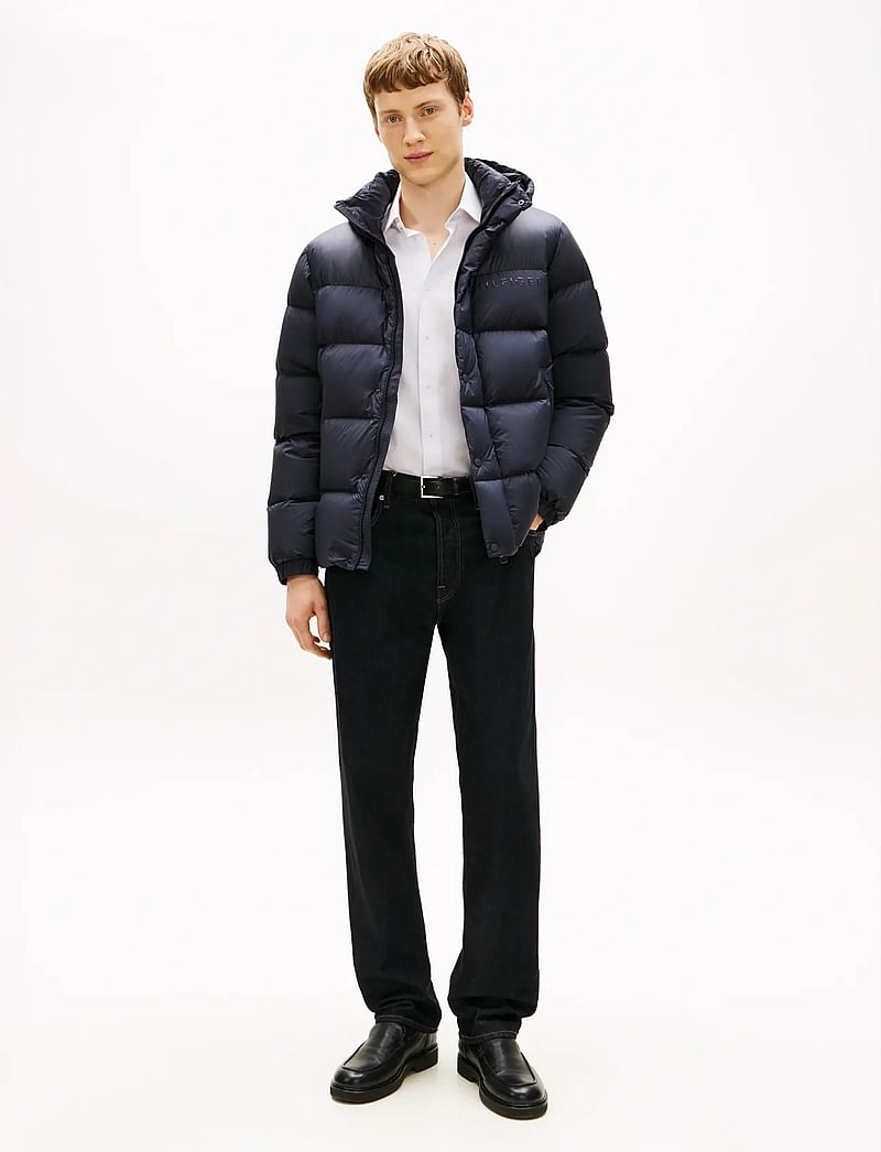 Tommy Hilfiger - MIX DOWN HOODED PUFFER - gefütterte jacken - desert sky - 3