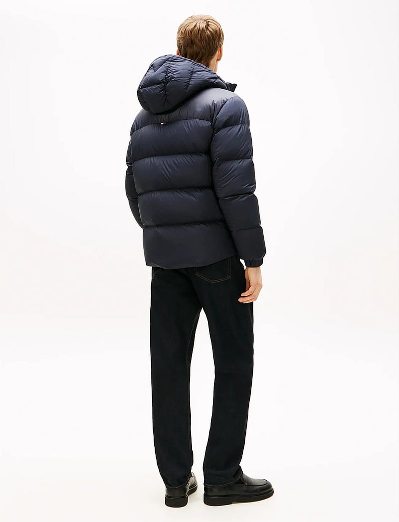 Tommy Hilfiger - MIX DOWN HOODED PUFFER - gefütterte jacken - desert sky - 4