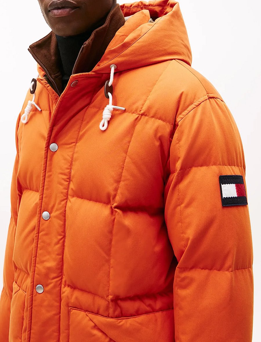 Tommy Hilfiger - SQUARE BAFFLED DOWN PARKA - fodrade jackor - voyager orange - 2