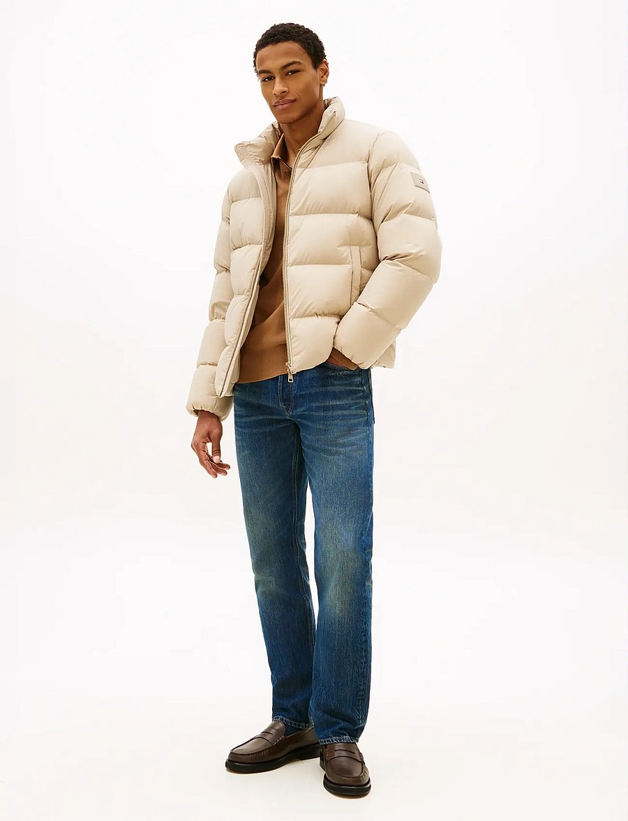 Tommy Hilfiger - DOWN STAND PUFFER JKT - gefütterte jacken - sandalwood - 3