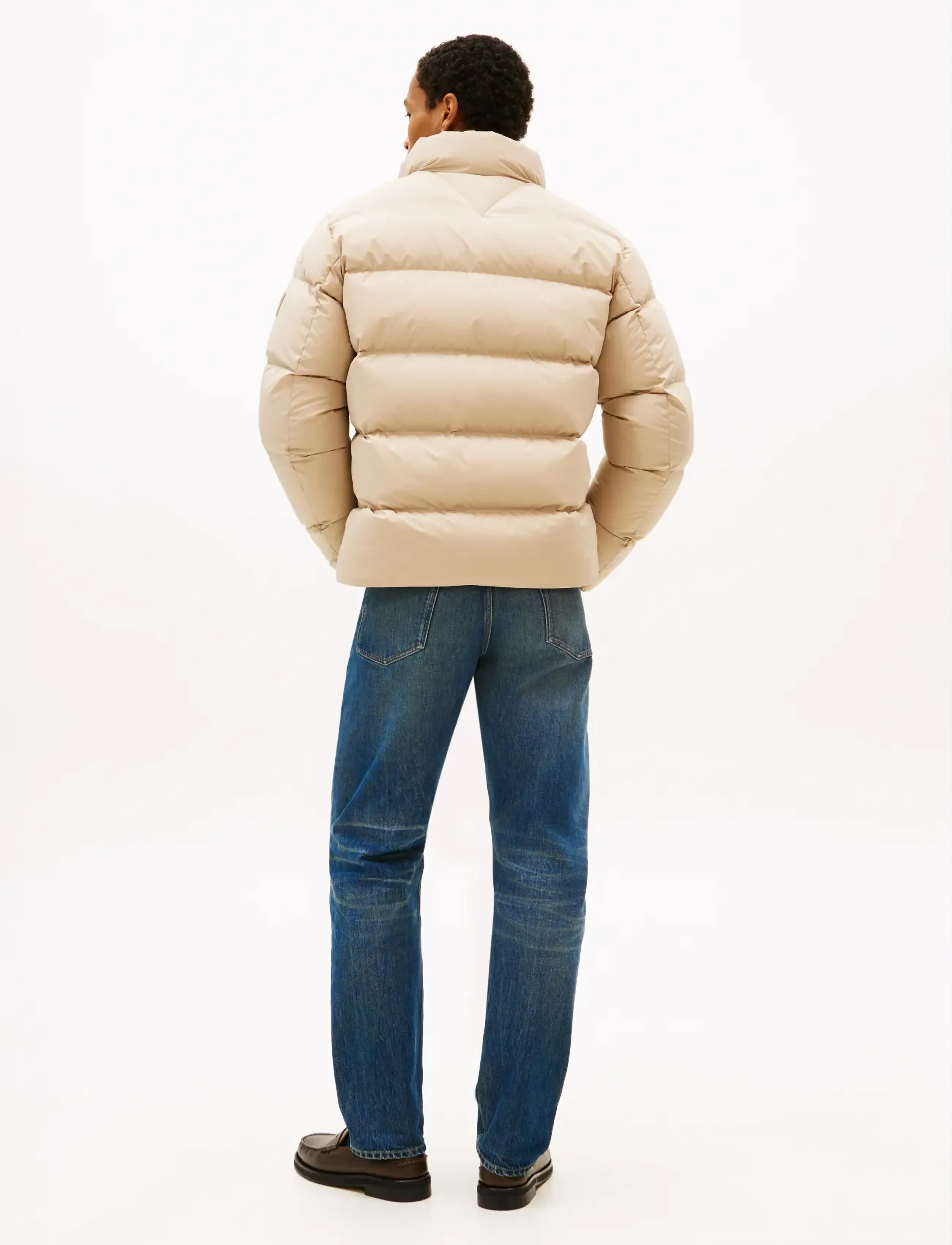 Tommy Hilfiger - DOWN STAND PUFFER JKT - padded jackets - sandalwood - 4
