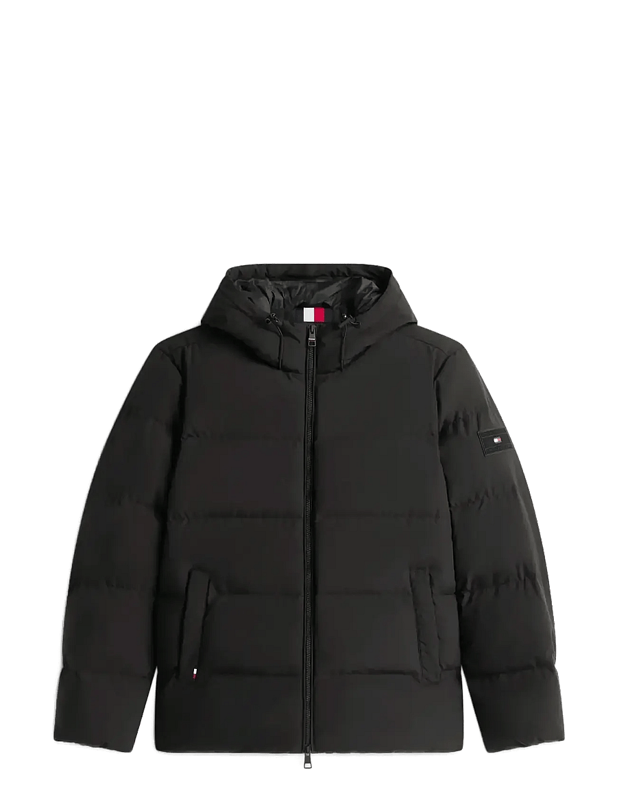 Tommy Hilfiger - DOWN HOODED PUFFER JKT - voodriga jakid - black - 1