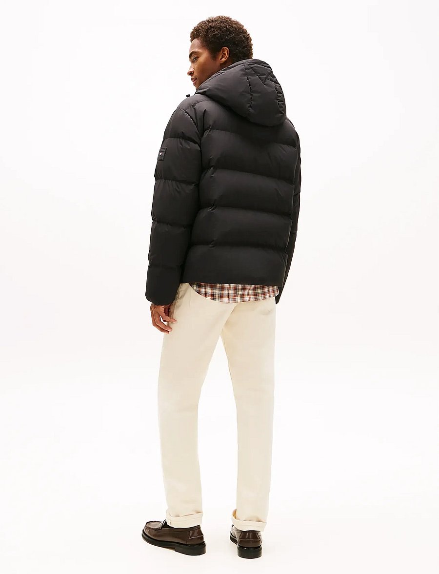 Tommy Hilfiger - DOWN HOODED PUFFER JKT - voodriga jakid - black - 2