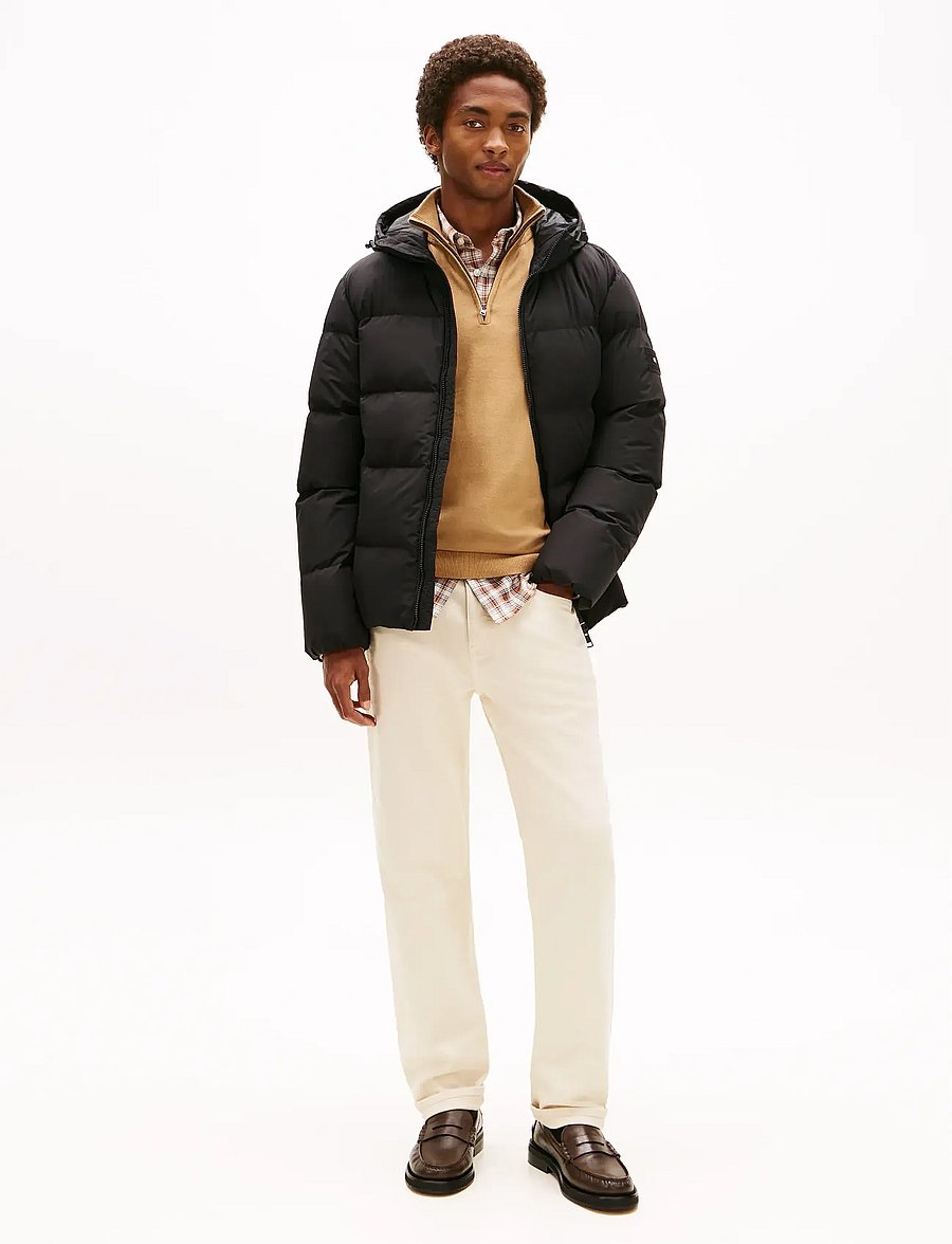 Tommy Hilfiger - DOWN HOODED PUFFER JKT - voodriga jakid - black - 3