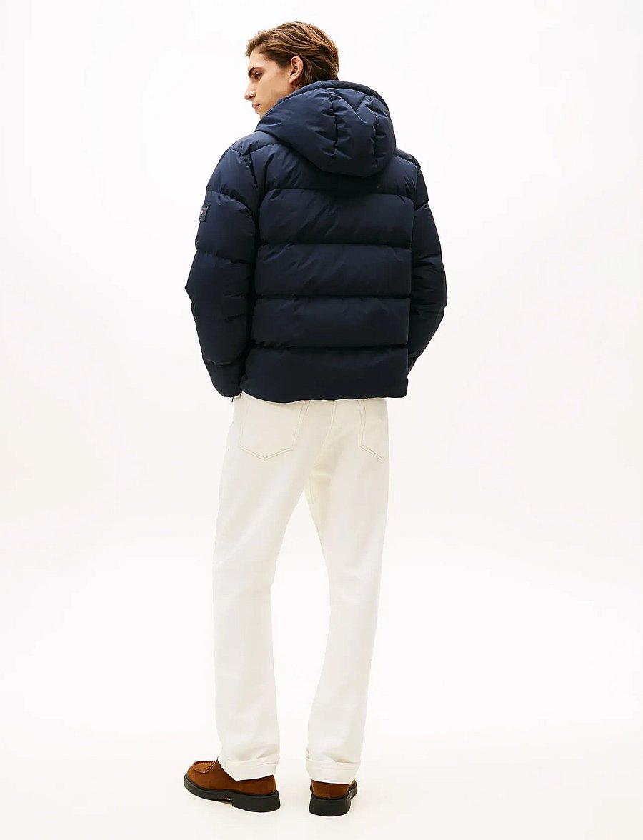 Tommy Hilfiger - DOWN HOODED PUFFER JKT - gefütterte jacken - desert sky - 4