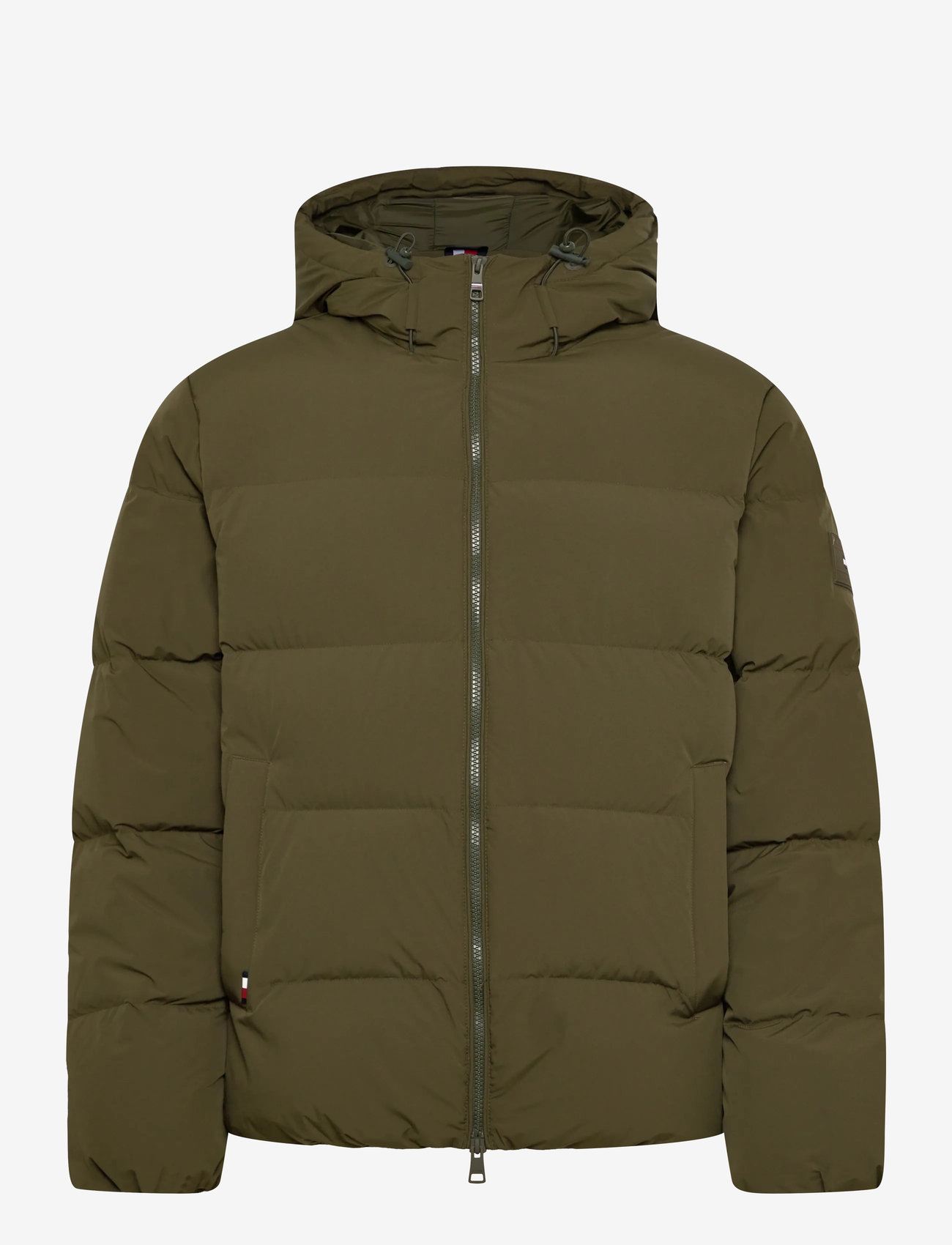 Tommy Hilfiger - DOWN HOODED PUFFER JKT - forede jakker - huntsman green - 1