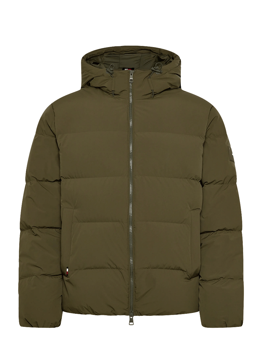 Tommy Hilfiger - DOWN HOODED PUFFER JKT - gefütterte jacken - huntsman green - 1