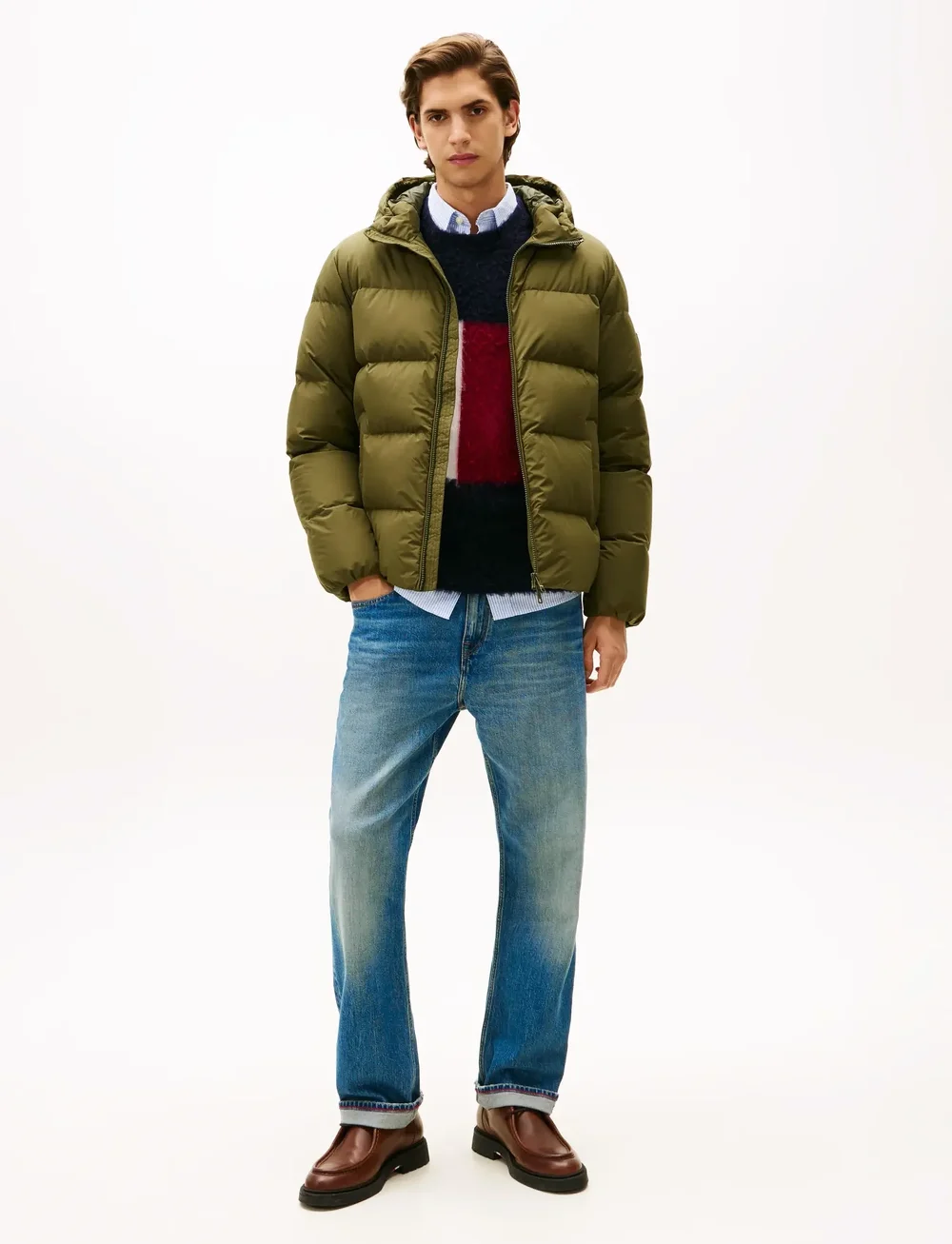 Tommy Hilfiger - DOWN HOODED PUFFER JKT - vinterjakker - huntsman green - 3