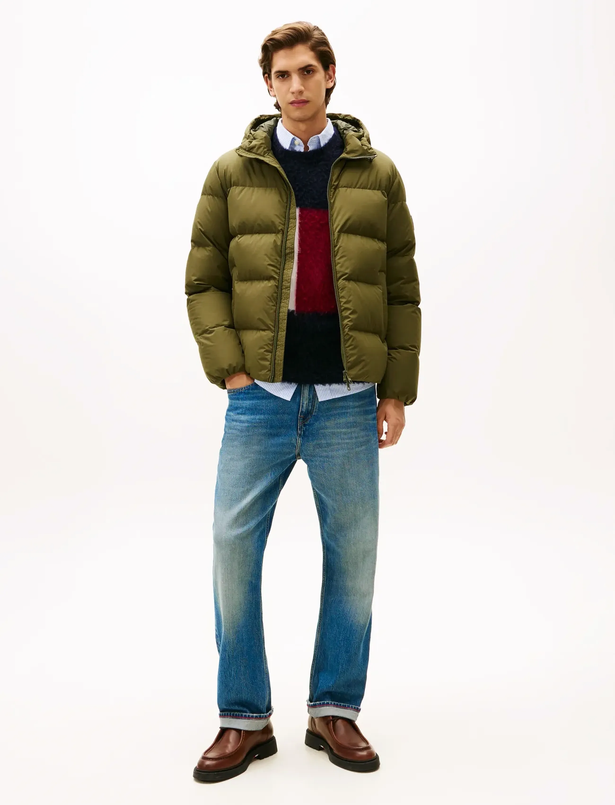 Tommy Hilfiger - DOWN HOODED PUFFER JKT - fodrade jackor - huntsman green - 3