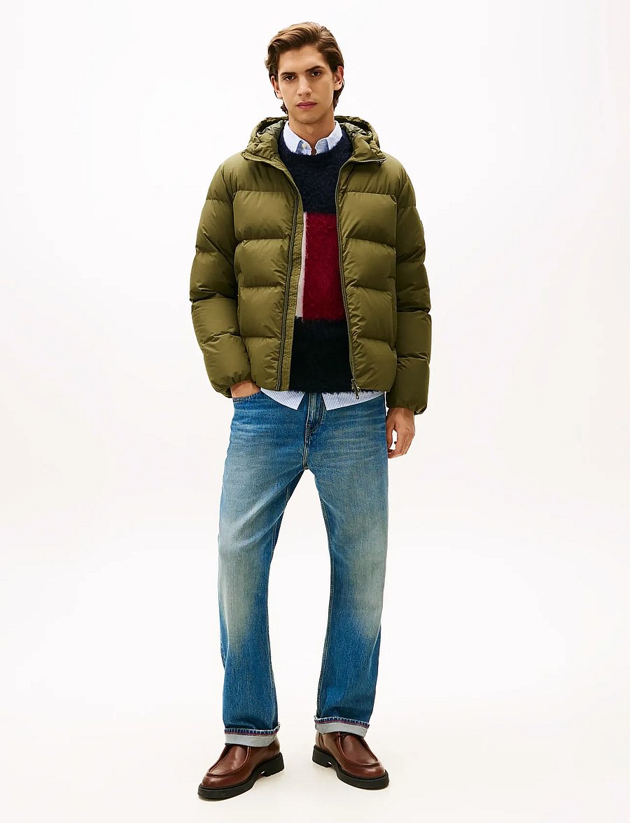 Tommy Hilfiger - DOWN HOODED PUFFER JKT - gefütterte jacken - huntsman green - 3