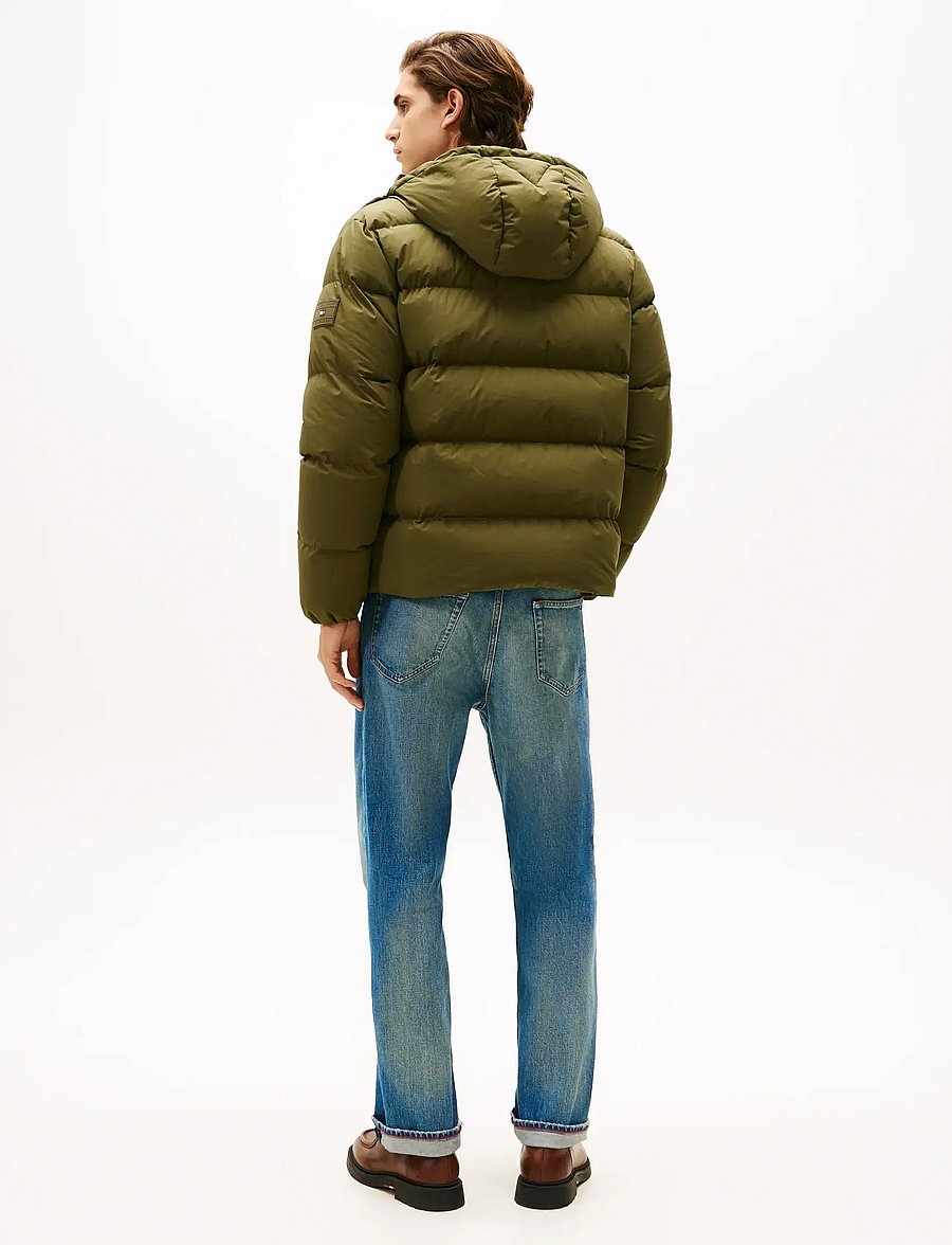 Tommy Hilfiger - DOWN HOODED PUFFER JKT - gefütterte jacken - huntsman green - 4