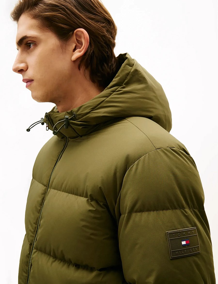Tommy Hilfiger - DOWN HOODED PUFFER JKT - gefütterte jacken - huntsman green - 5