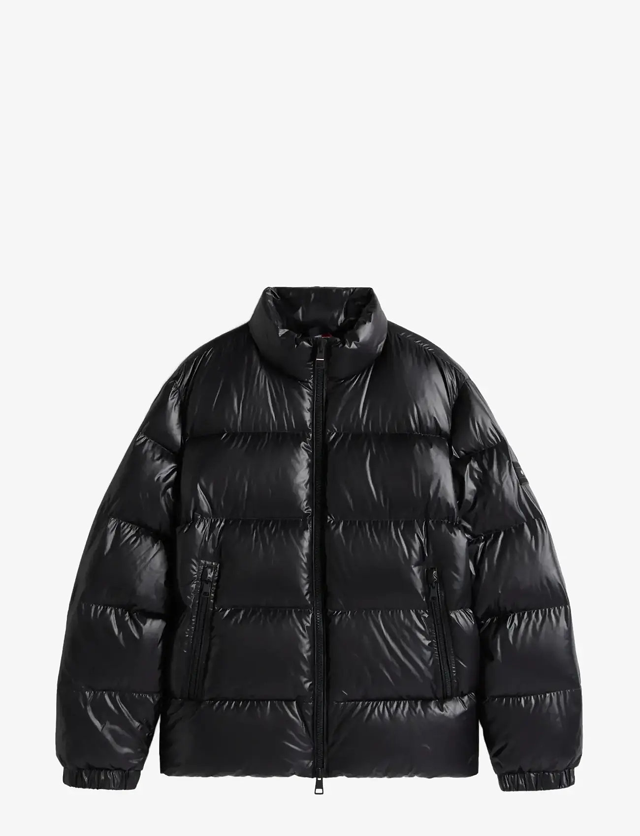 Tommy Hilfiger - SHINY DOWN STAND PUFFER - gefütterte jacken - black - 1