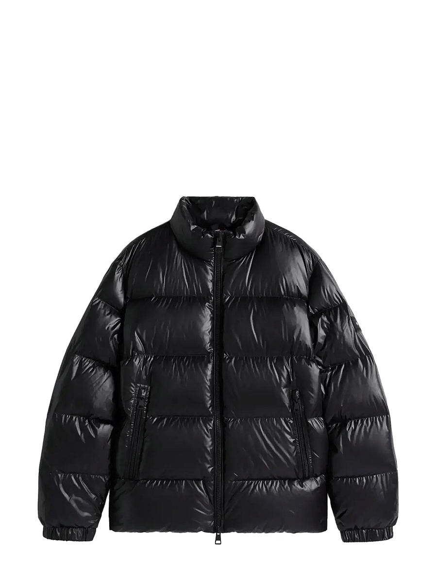 Tommy Hilfiger - SHINY DOWN STAND PUFFER - fodrade jackor - black - 1