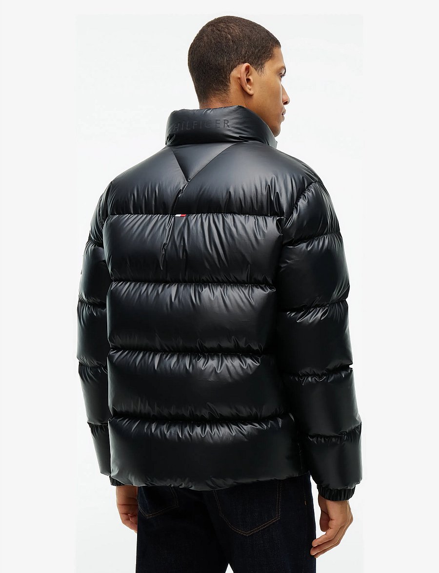 Tommy Hilfiger - SHINY DOWN STAND PUFFER - padded jackets - black - 2