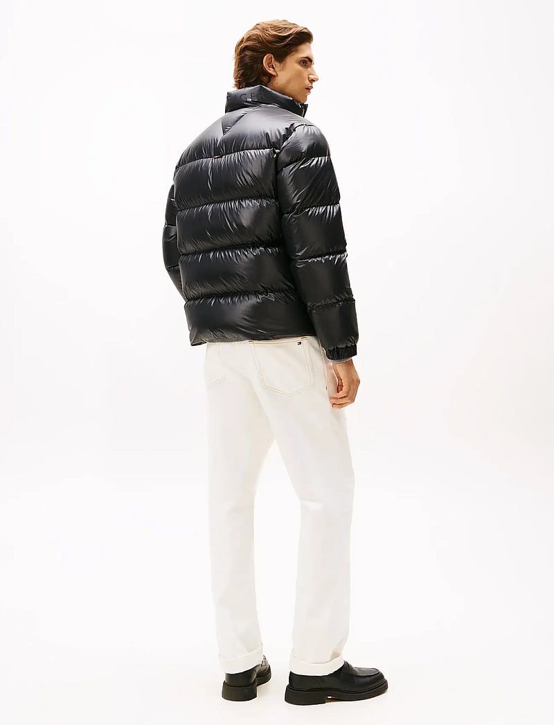 Tommy Hilfiger - SHINY DOWN STAND PUFFER - gefütterte jacken - black - 3
