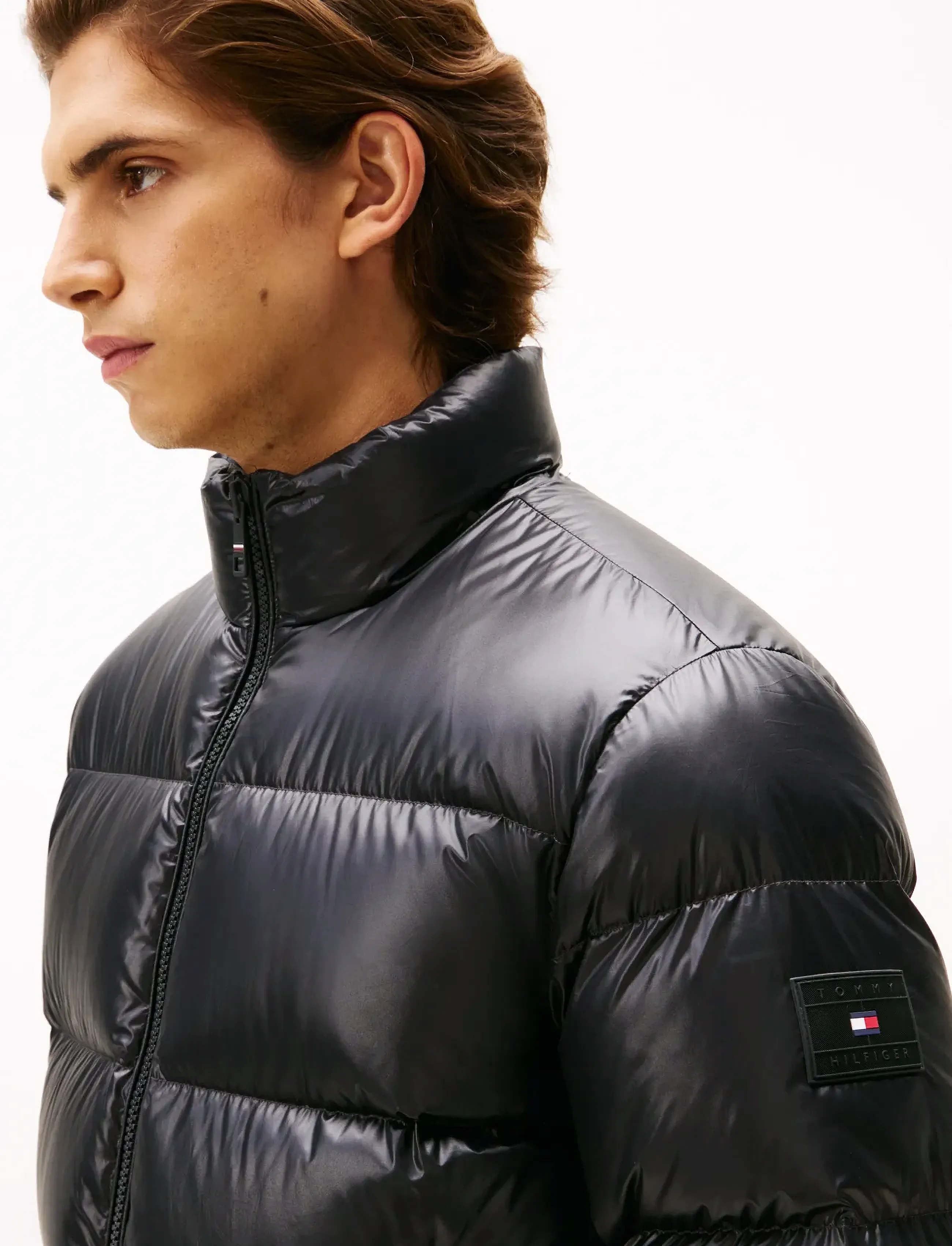 Tommy Hilfiger - SHINY DOWN STAND PUFFER - fodrade jackor - black - 4