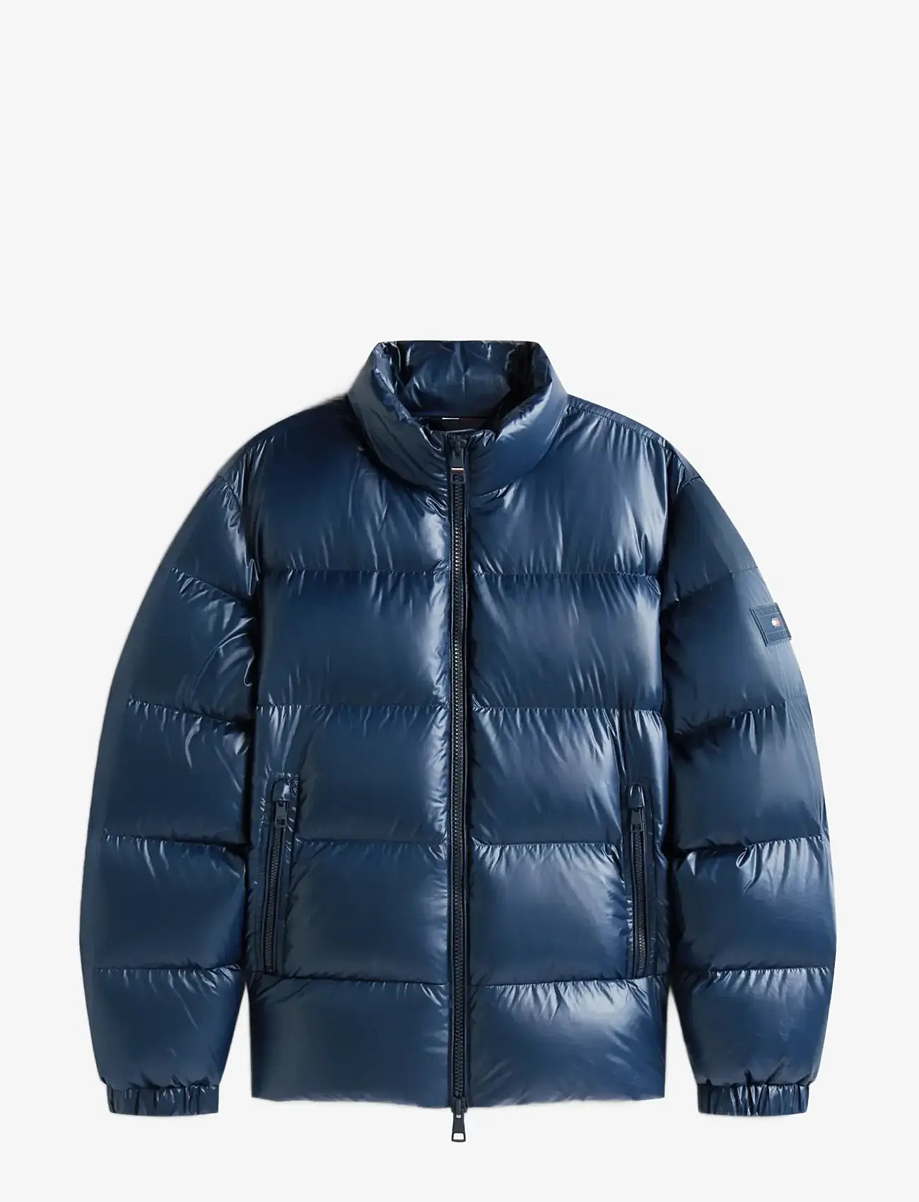 Tommy Hilfiger - SHINY DOWN STAND PUFFER - forede jakker - dark night navy - 1