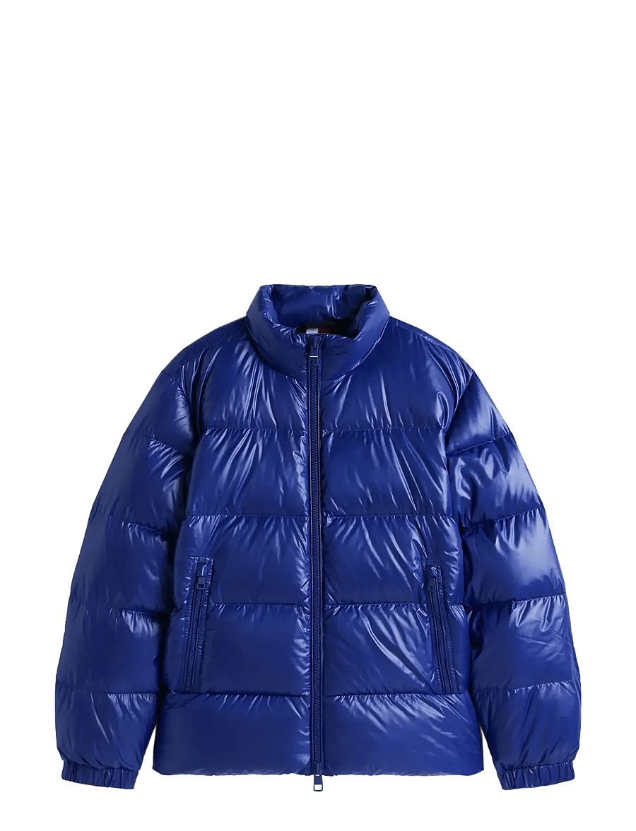 Tommy Hilfiger - SHINY DOWN STAND PUFFER - gefütterte jacken - wedge blue - 1