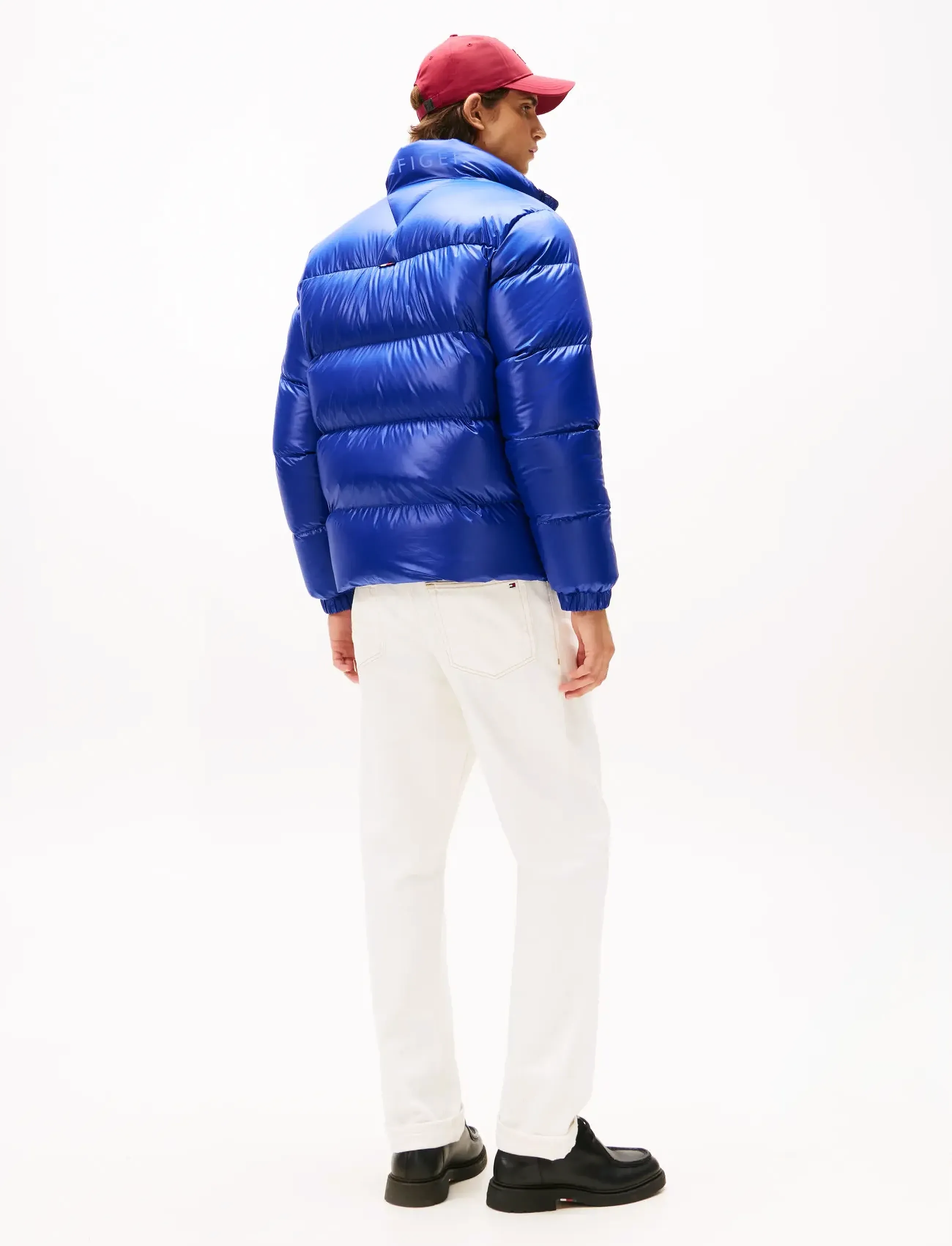 Tommy Hilfiger - SHINY DOWN STAND PUFFER - gefütterte jacken - wedge blue - 3