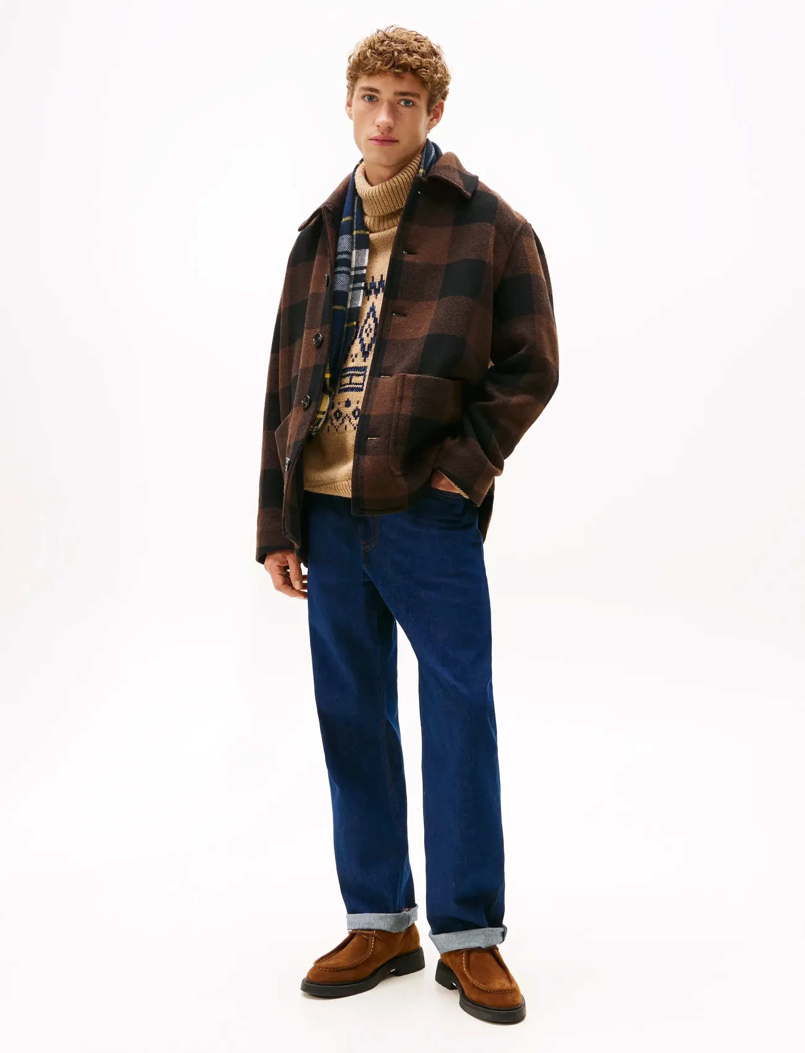 Wool Dbl Face Check Chore Jkt 2
