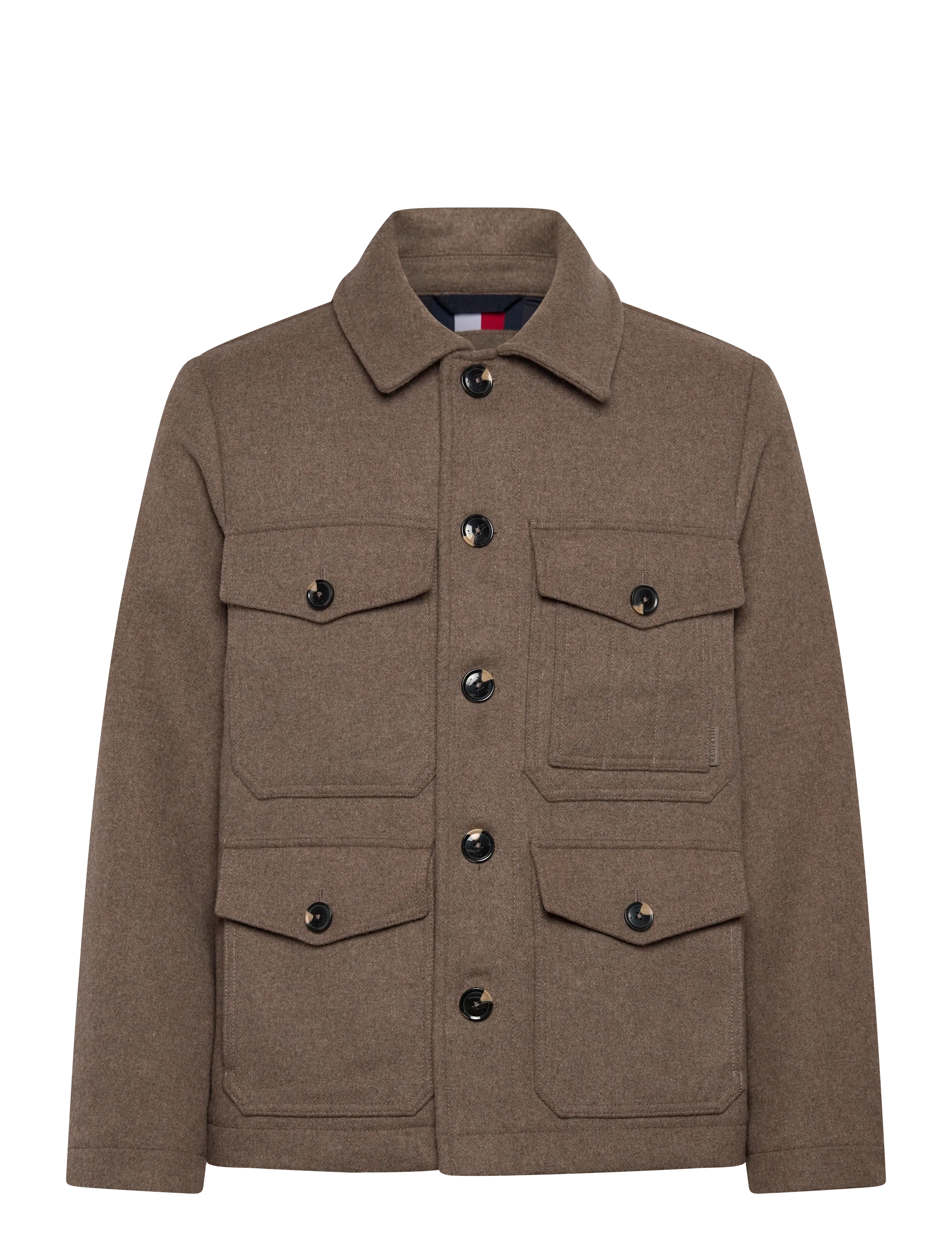 Tommy Hilfiger - WOOL 4PKT JACKET - villased jakid - coastal taupe - 1