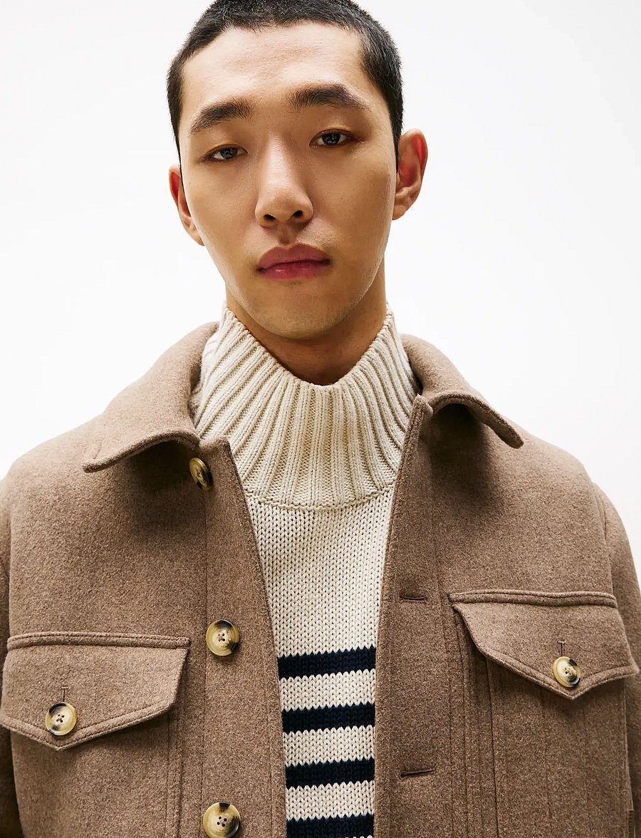 Tommy Hilfiger - WOOL 4PKT JACKET - villased jakid - coastal taupe - 5