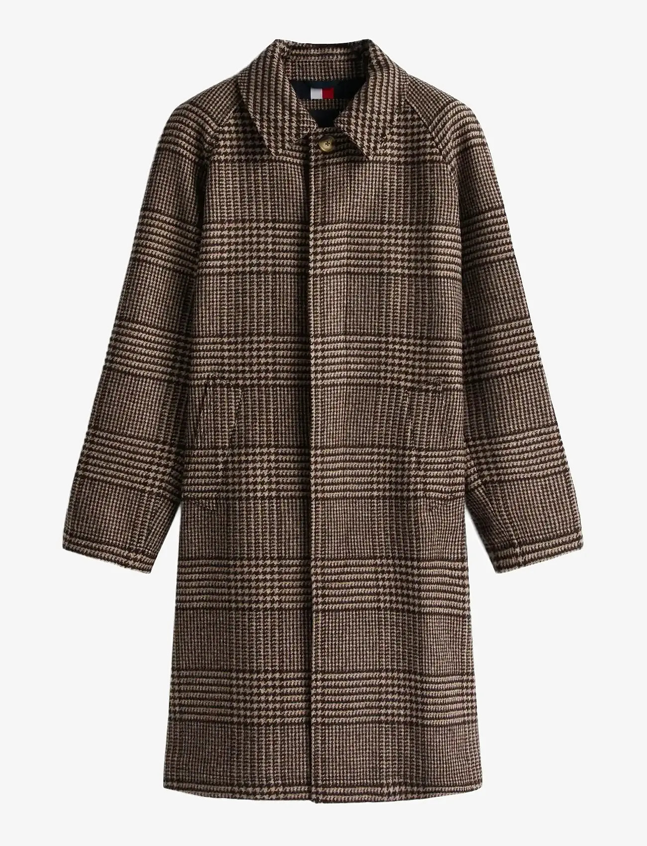 Tommy Hilfiger - WOOL CHECK COAT - brown camel check - 1