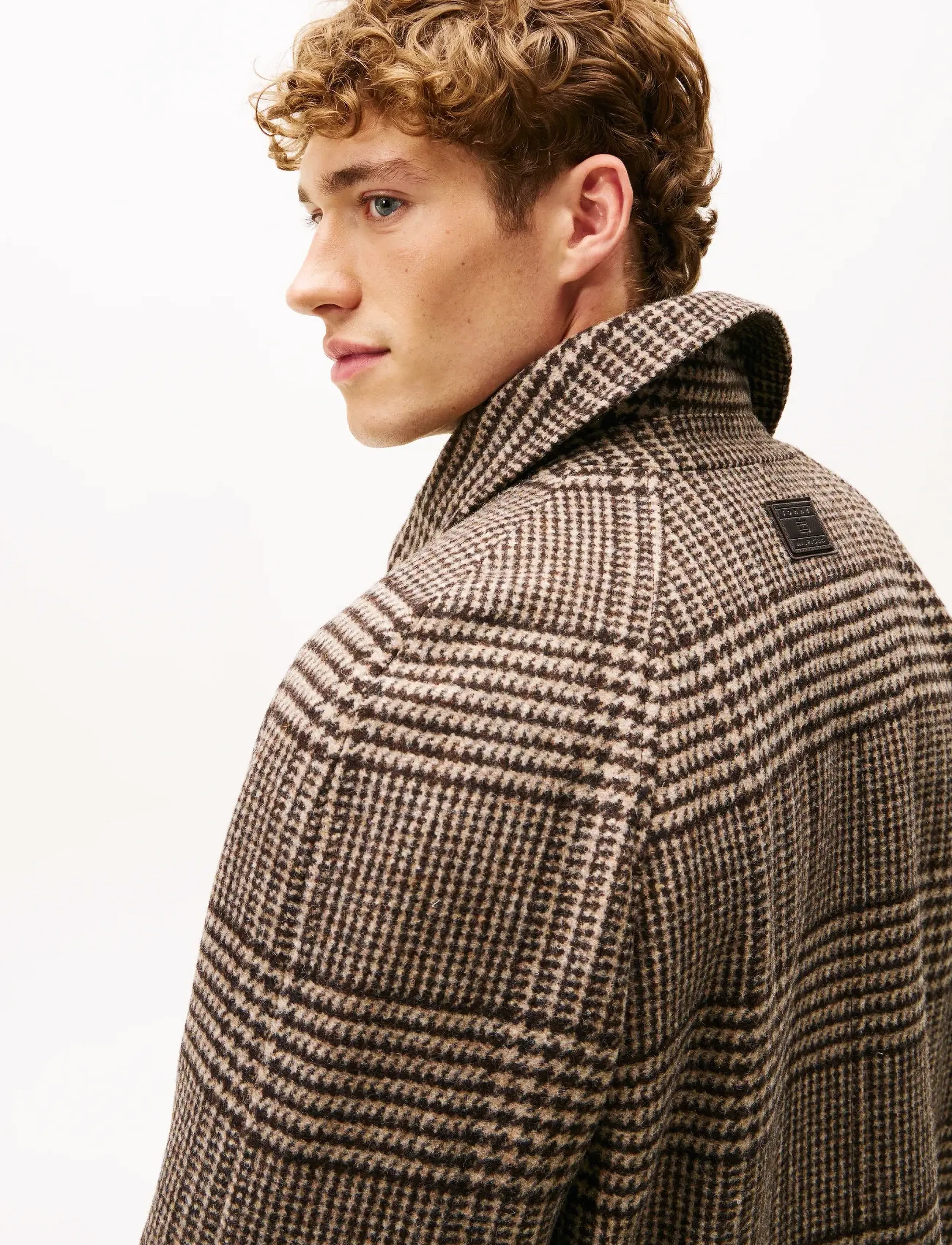 Tommy Hilfiger - WOOL CHECK COAT - pitkät takit - brown camel check - 3