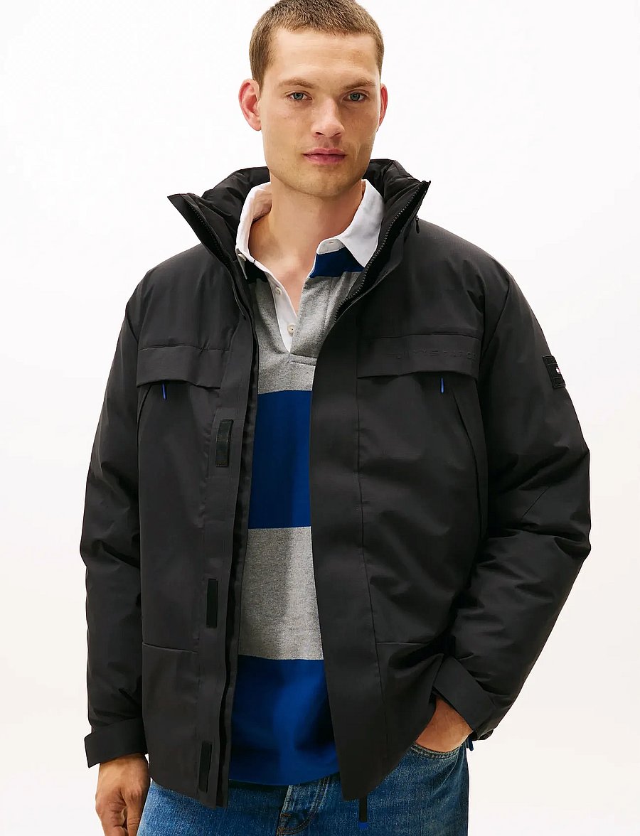 Tommy Hilfiger - TECH PADDED JKT - forede jakker - black - 0