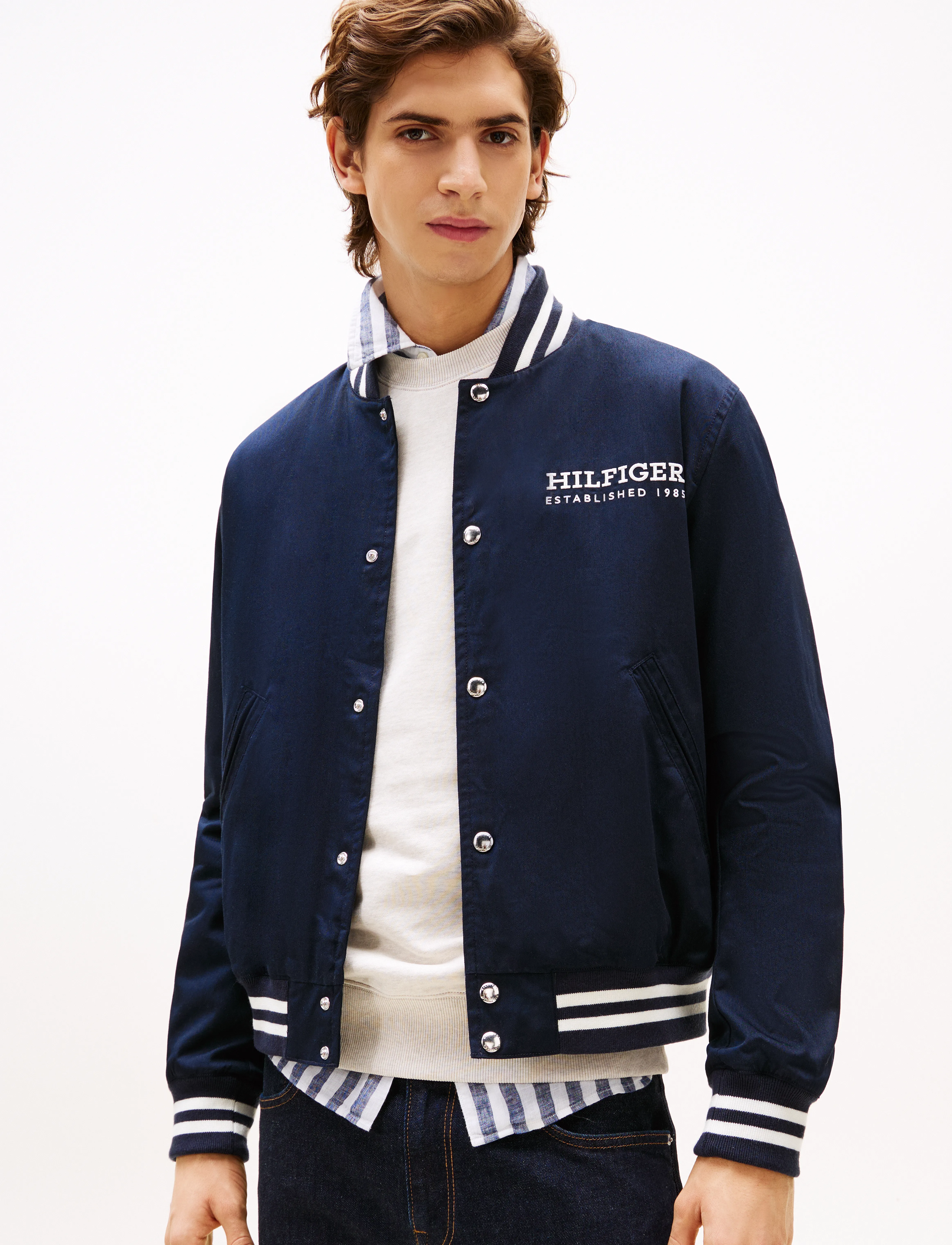 Tommy Hilfiger Americana Varsity Jkt, XL, Navy, Jakker > Varsity-Jakker, Herre
