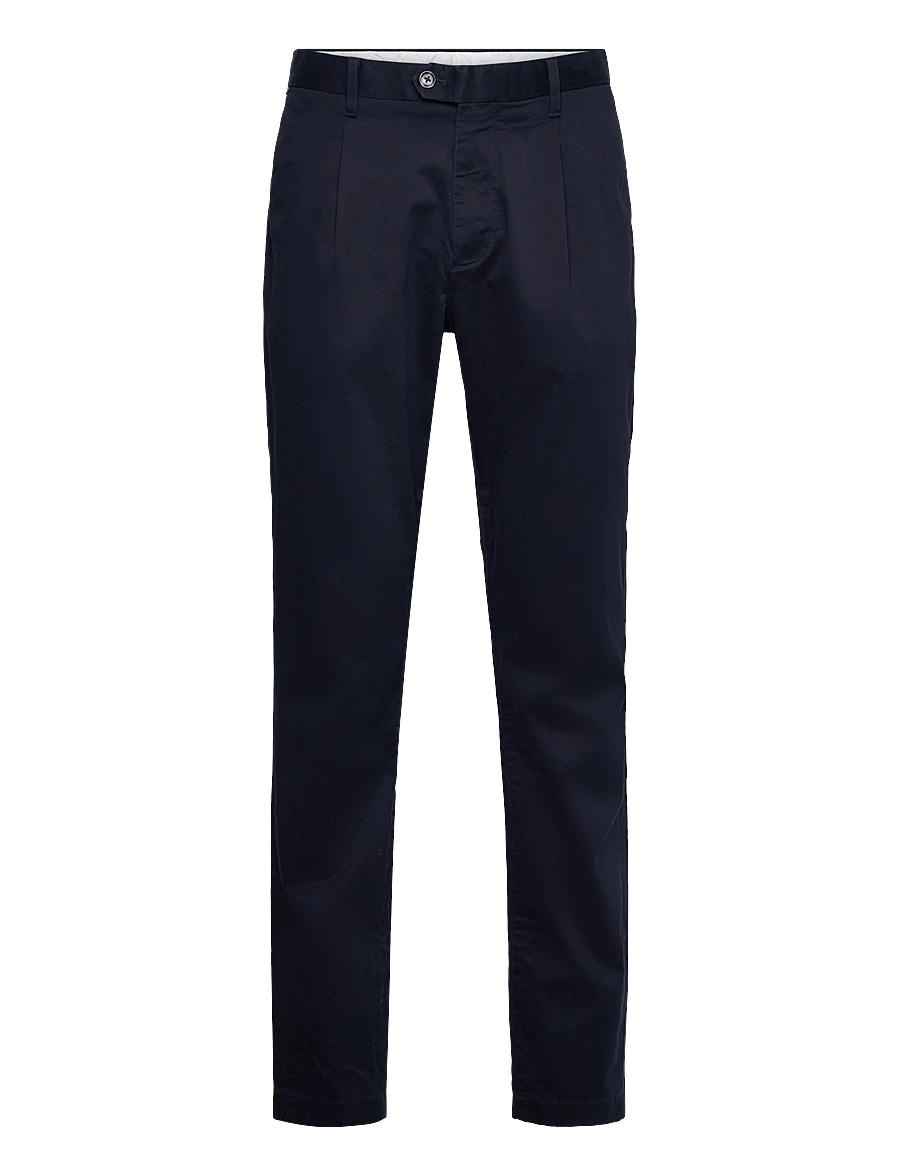 Tommy Hilfiger - HARLEM 1PLT CHINO SATIN - vabaajapüksid - desert sky - 1