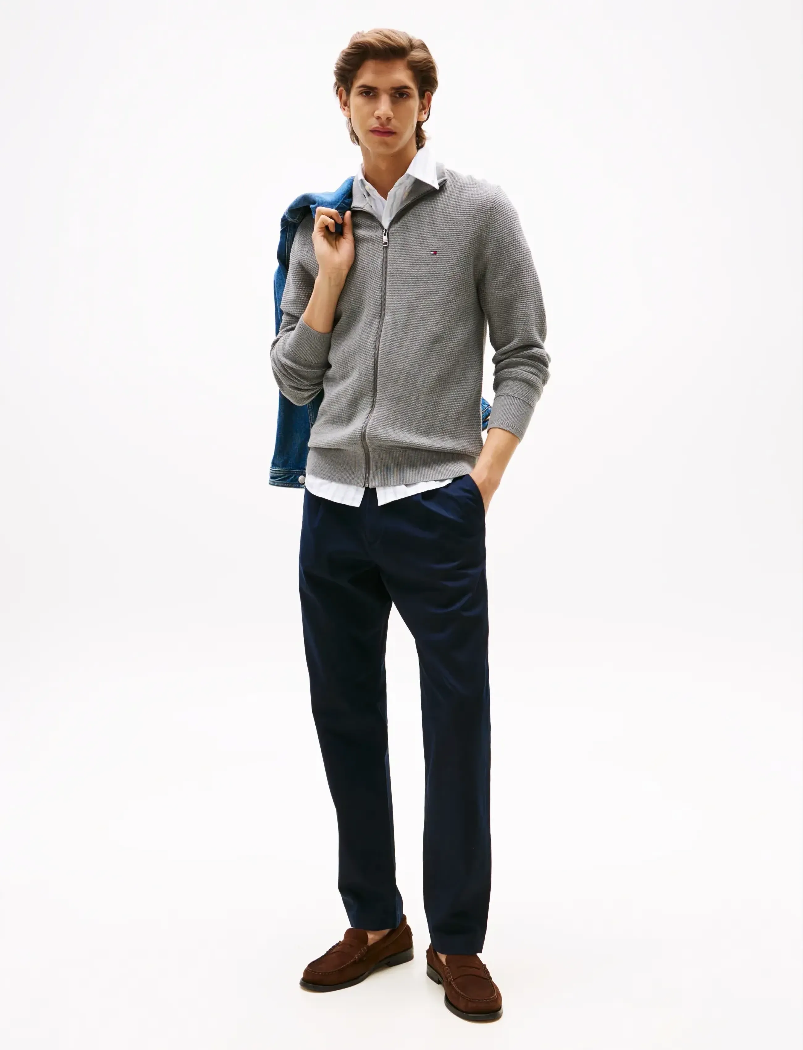 Tommy Hilfiger - HARLEM 1PLT CHINO SATIN - vabaaja püksid - desert sky - 3