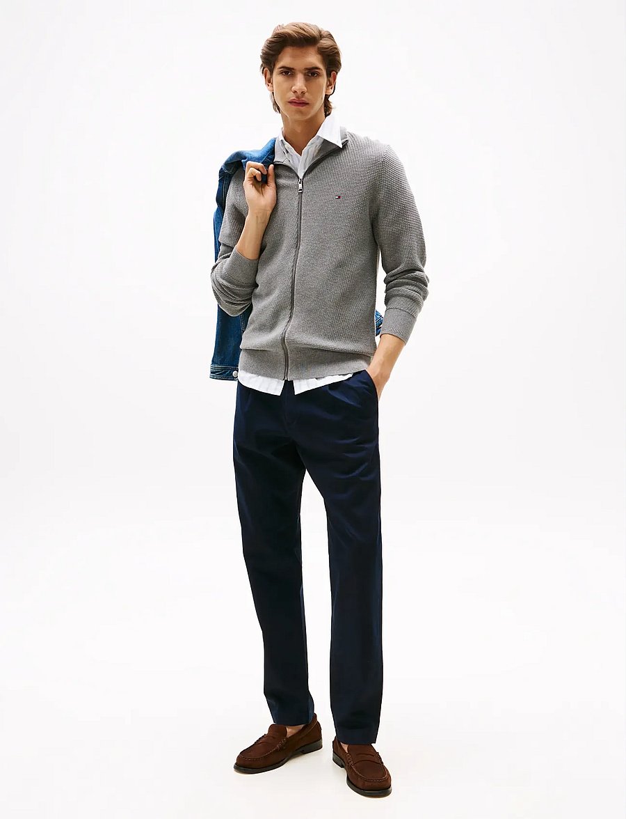 Tommy Hilfiger - HARLEM 1PLT CHINO SATIN - vabaajapüksid - desert sky - 3