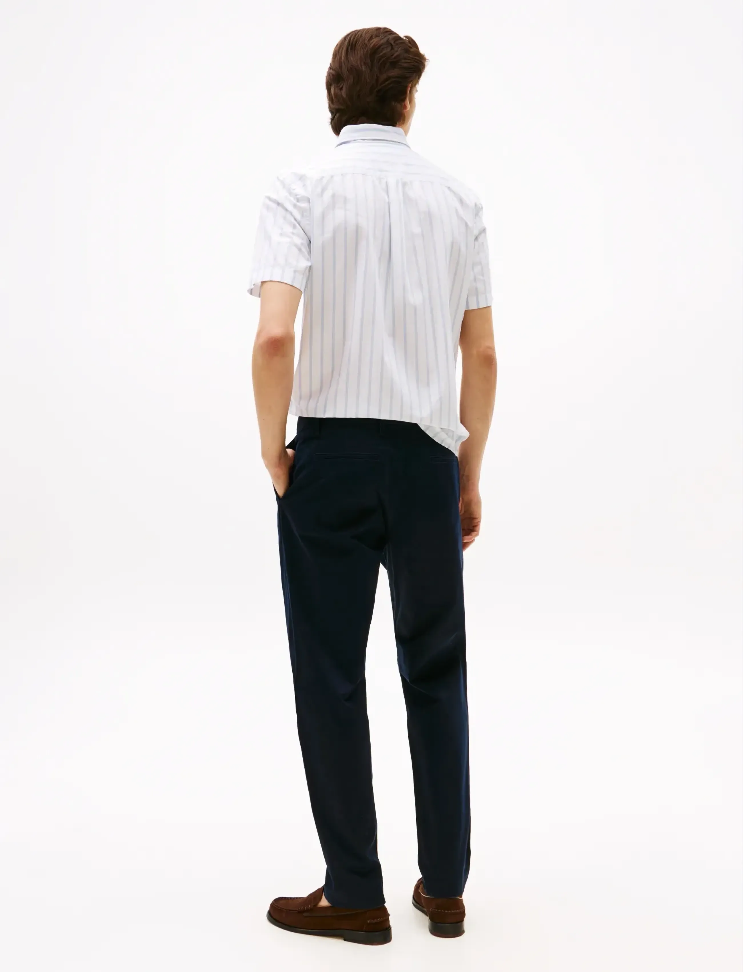 Tommy Hilfiger - HARLEM 1PLT CHINO SATIN - vabaaja püksid - desert sky - 4