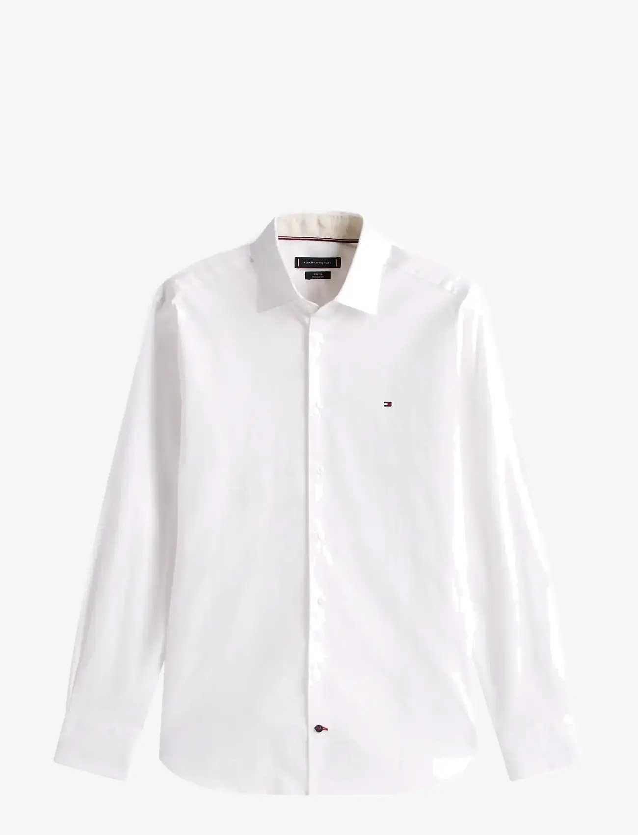 Tommy Hilfiger - CL - STCH POP CTRST RF SHIRT JHN - tavalised t-särgid - optic white - 1