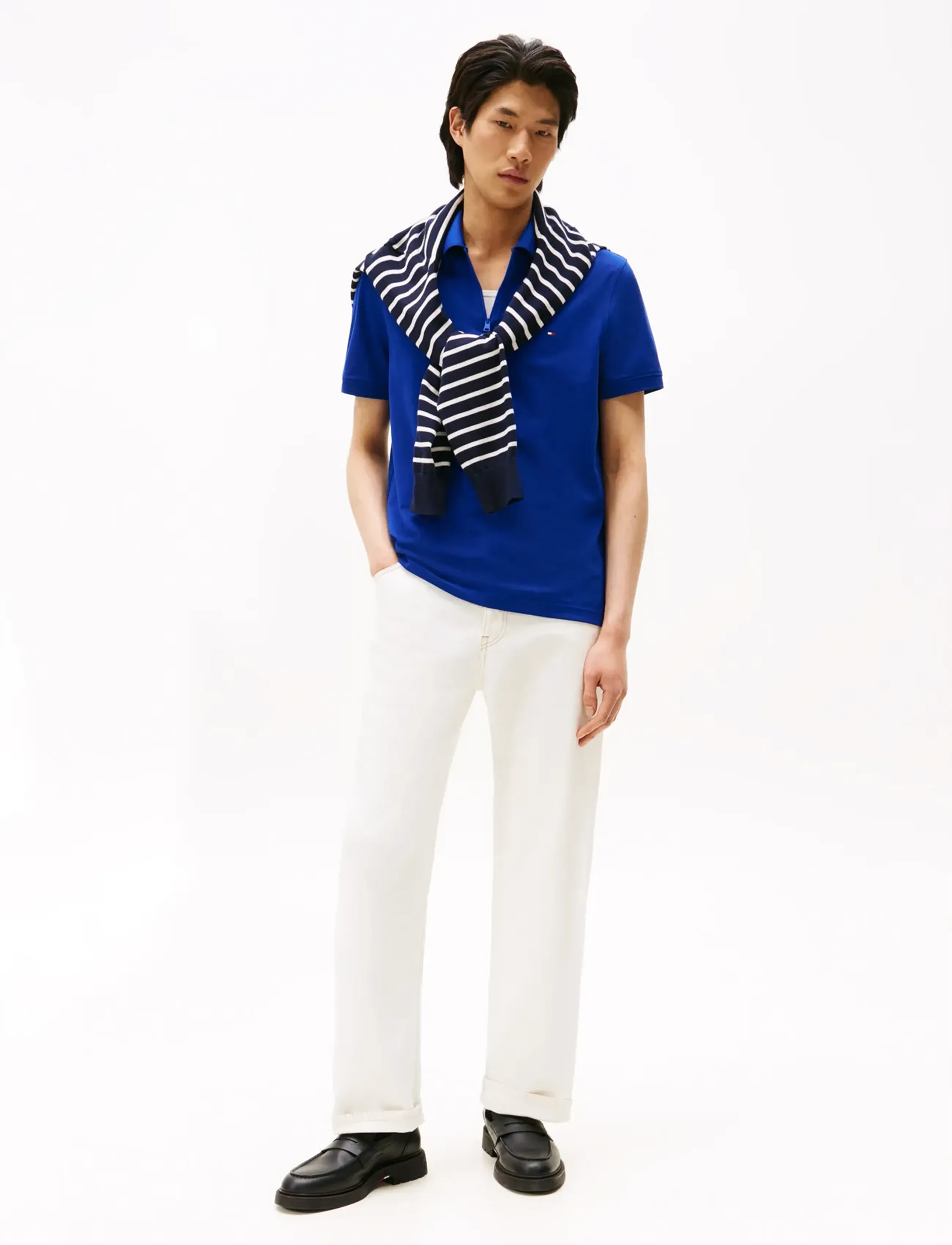 Tommy Hilfiger - PERFORMANCE PIQUE ZIP POLO - kurzärmelig - wedge blue - 2