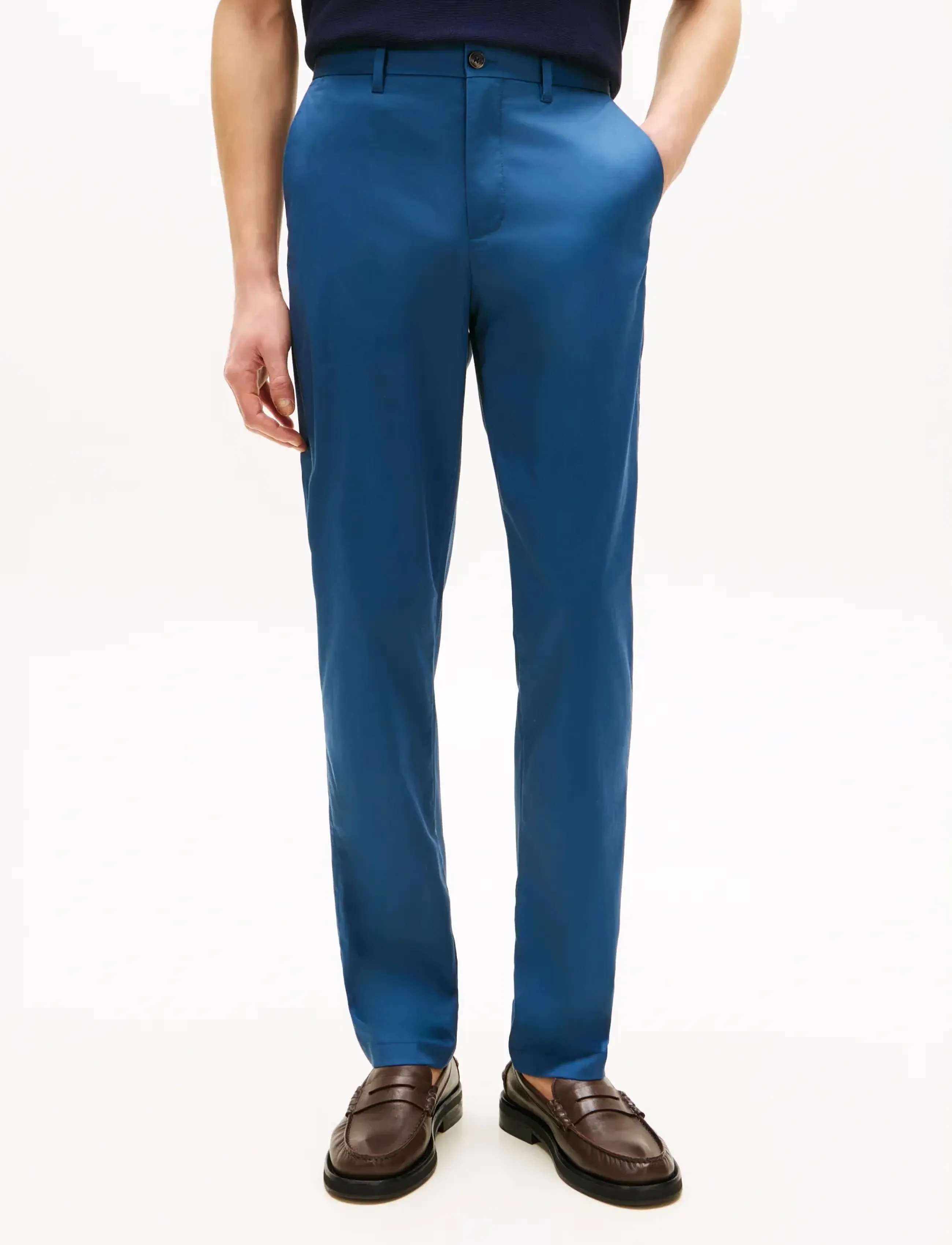 Tommy Hilfiger HARLEM ESSENTIAL TWILL - Byxor - BLUE JEAN / blue