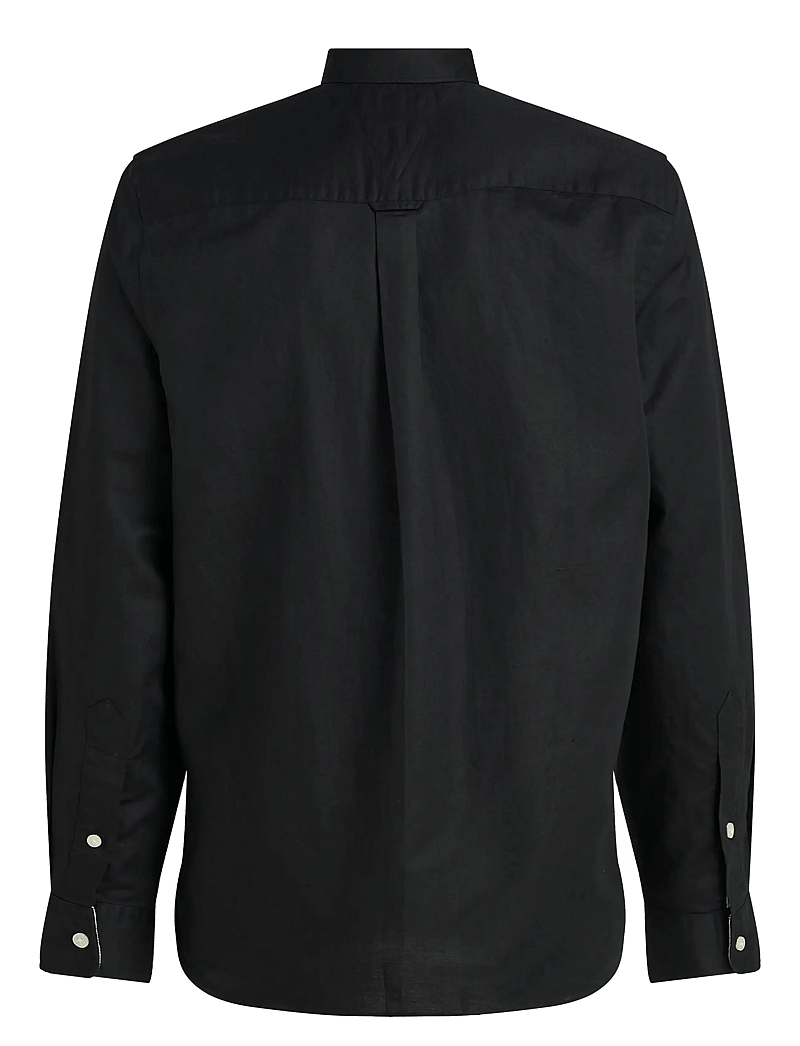 Tommy Hilfiger - LINEN BLEND SOLID RF SHIRT - leinenhemden - black - 2