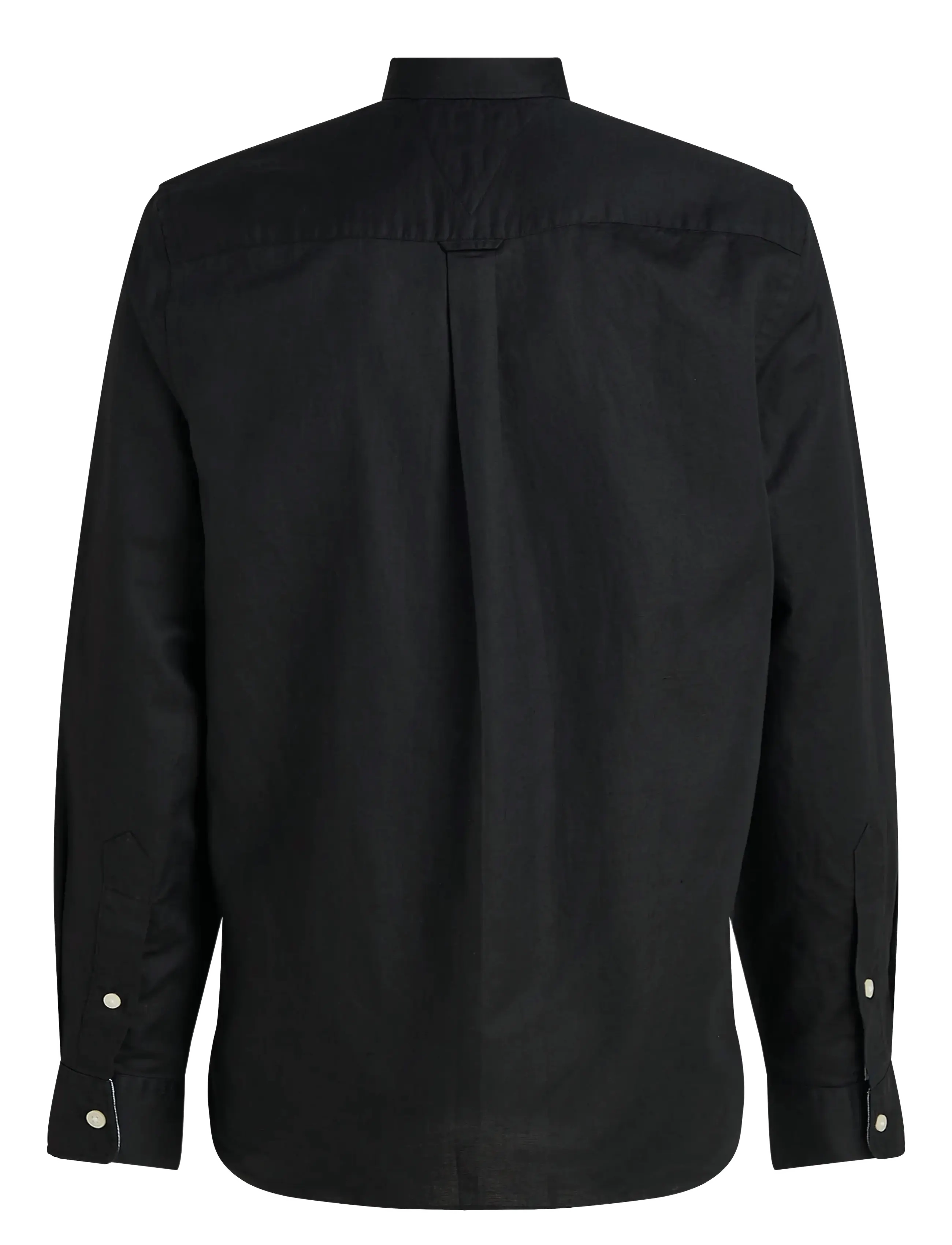 Tommy Hilfiger - LINEN BLEND SOLID RF SHIRT - black - 2