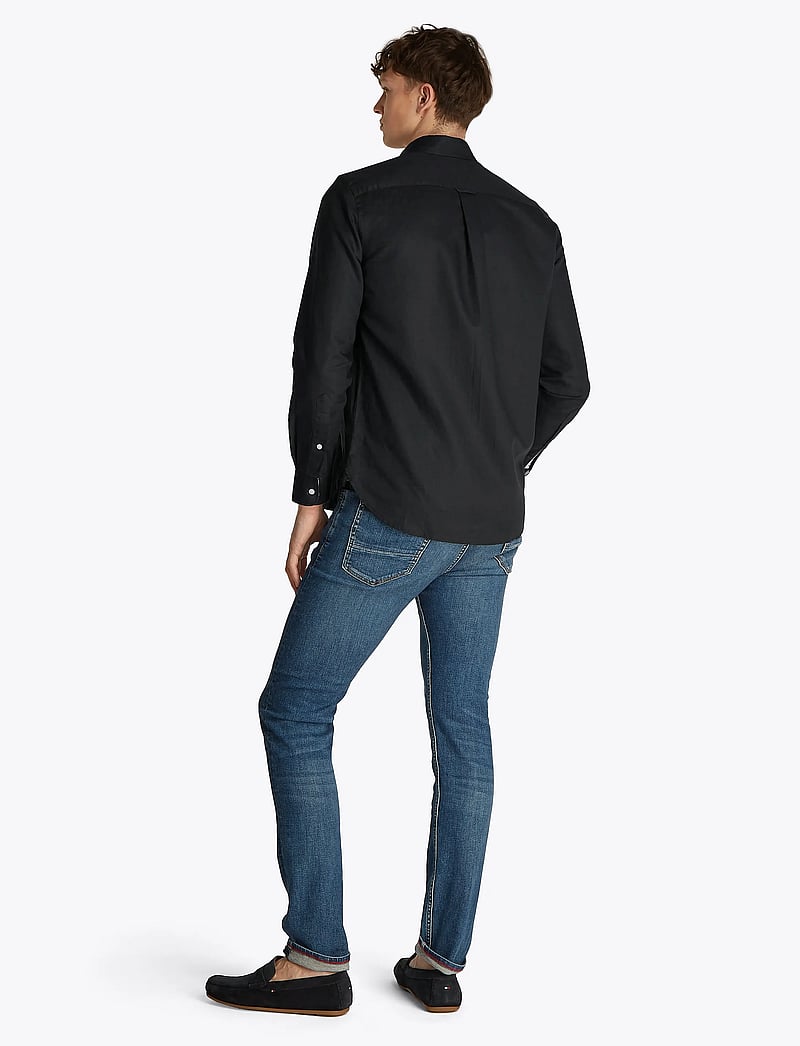 Tommy Hilfiger - LINEN BLEND SOLID RF SHIRT - leinenhemden - black - 4