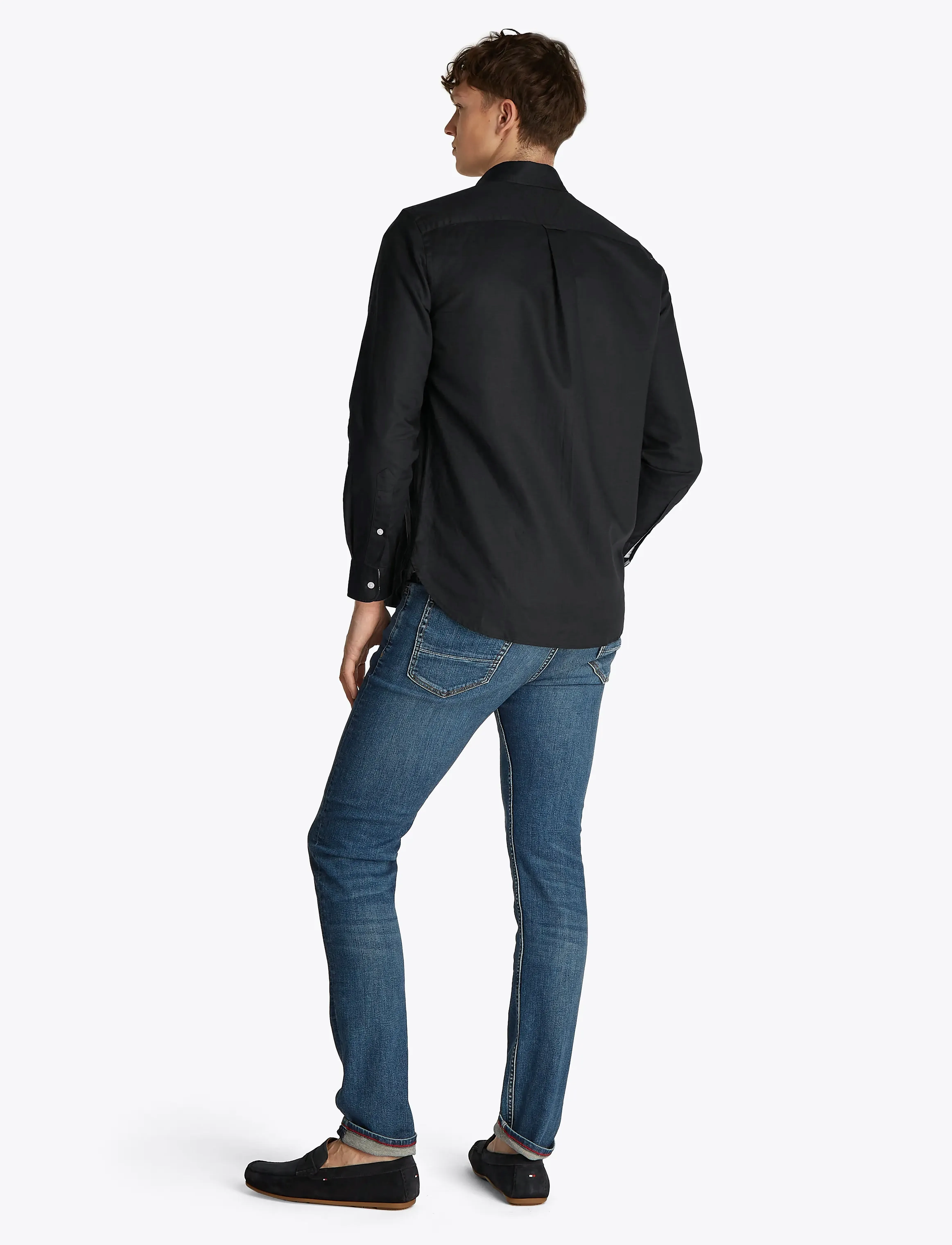 Tommy Hilfiger - LINEN BLEND SOLID RF SHIRT - black - 4