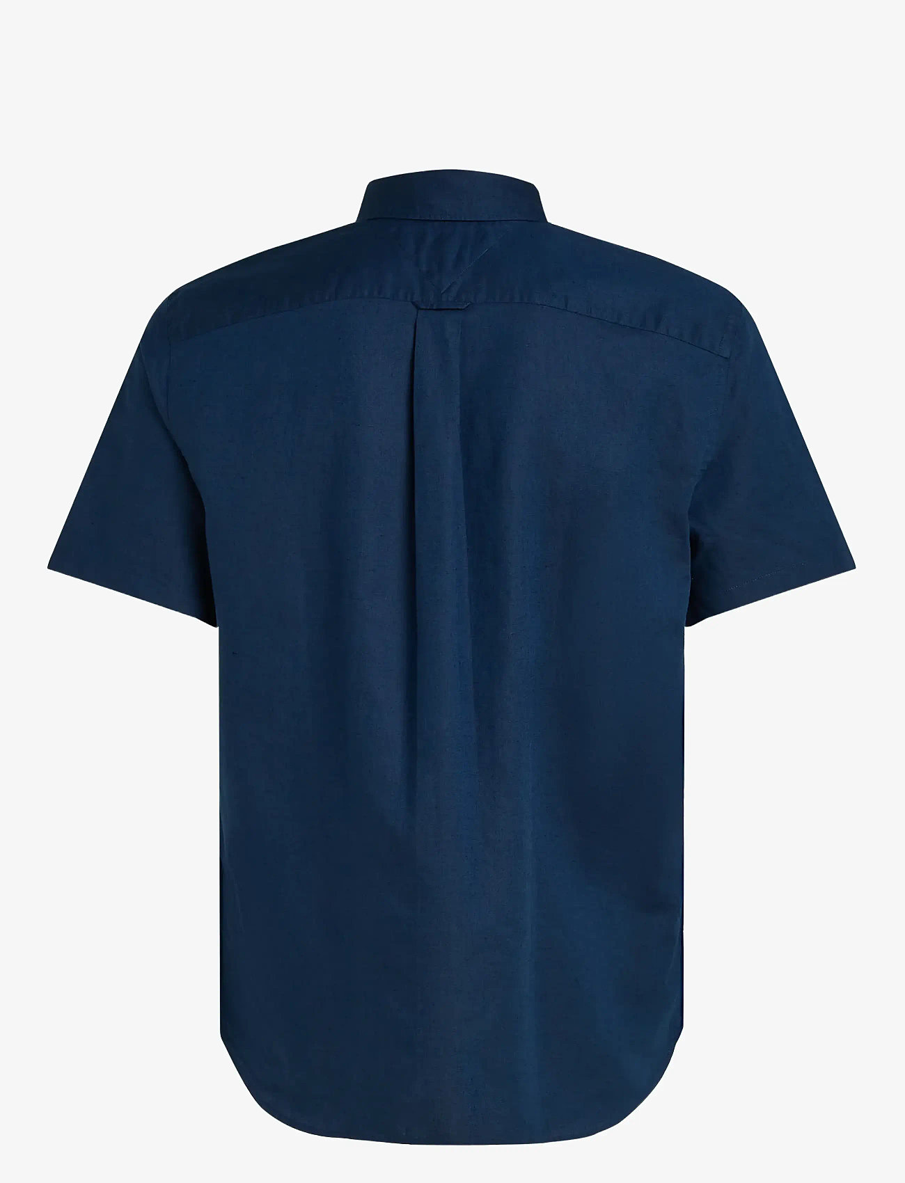 Tommy Hilfiger - LINEN BLEND SOLID  SS RF SHIRT - basic skjorter - carbon navy - 2
