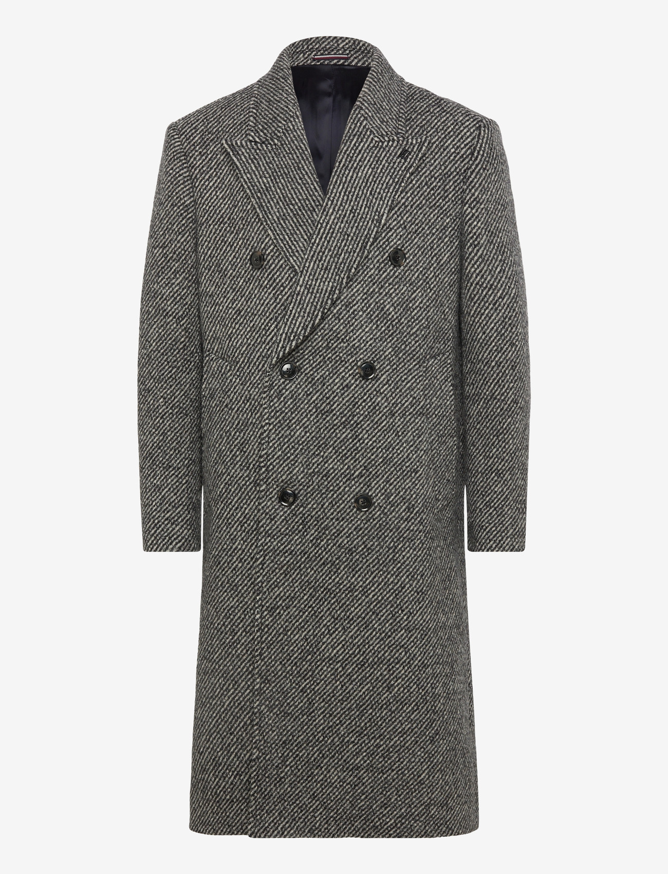 Tommy Hilfiger - DC PATTERN TWEED COAT - overtøj - b w tweed - 0