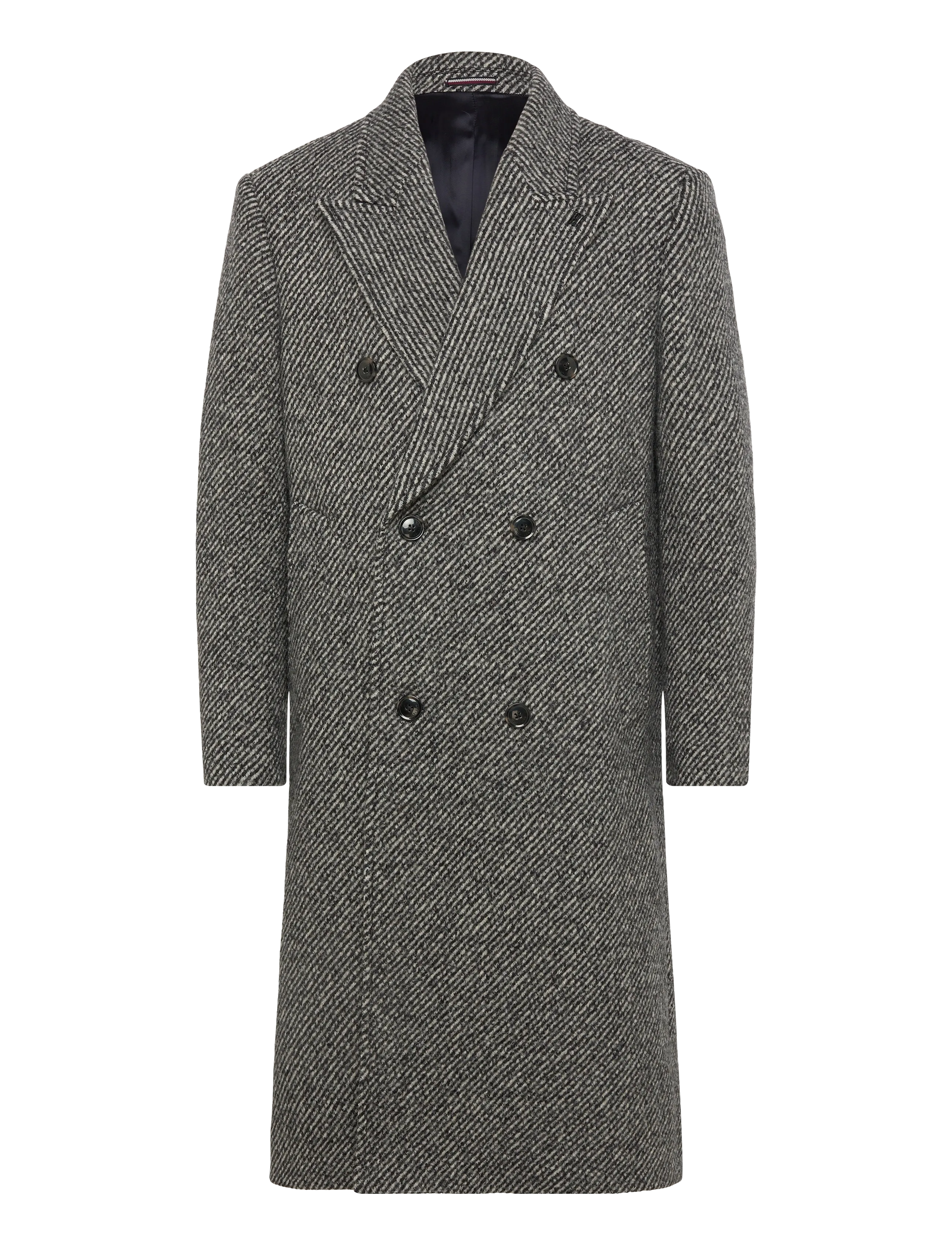 Tommy Hilfiger DC PATTERN TWEED COAT - Ulkovaatteet - B W TWEED / grey